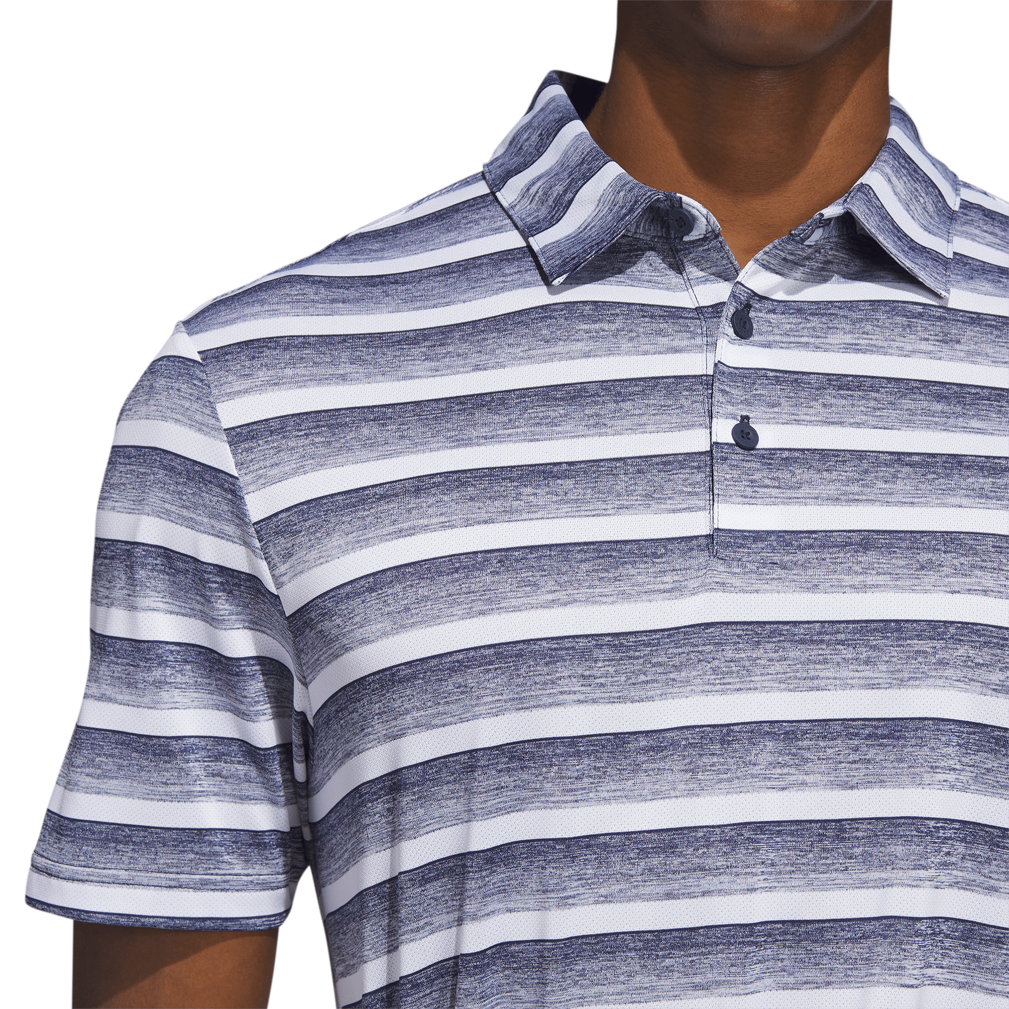 Polo à rayures bicolores Adidas pour homme
