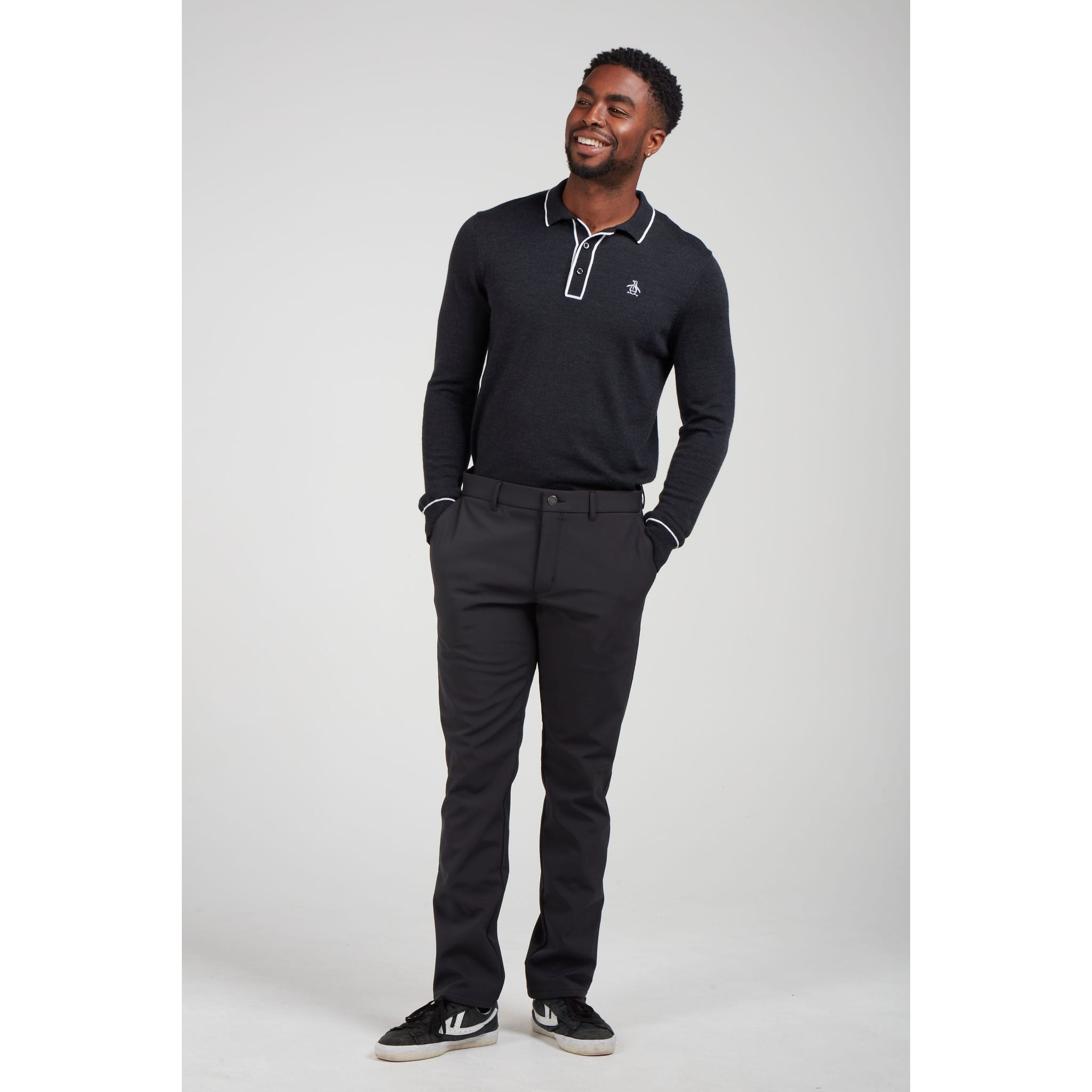 Pantalon thermique Original Penguin à devant plat pour homme