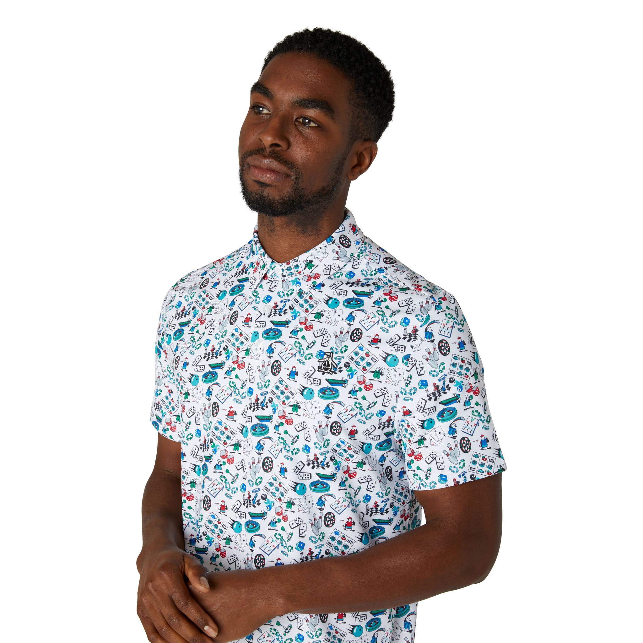 Polo fantaisie intégral Original Penguin Roadmap pour hommes
