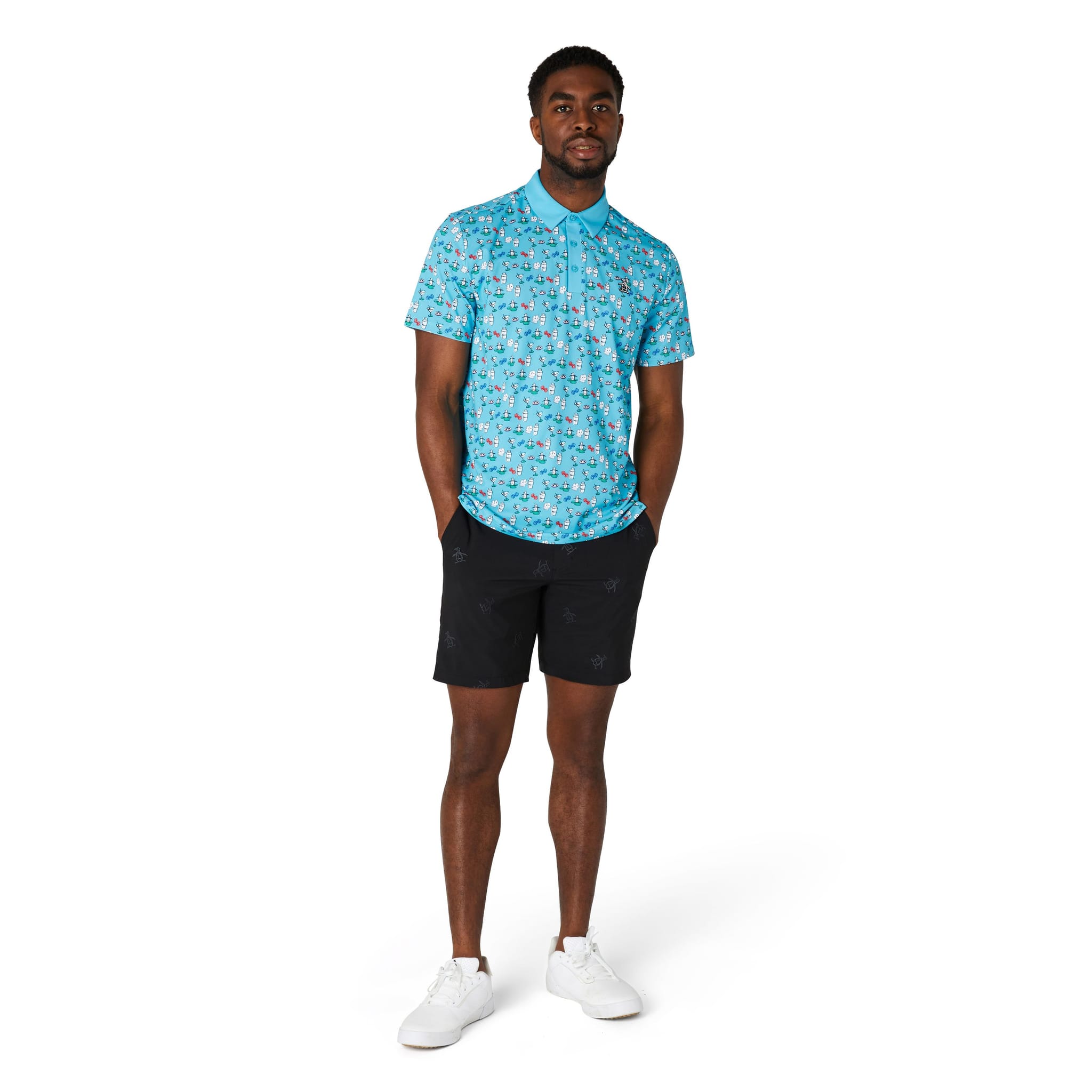 Polo imprimé intégral Original Penguin Player pour hommes