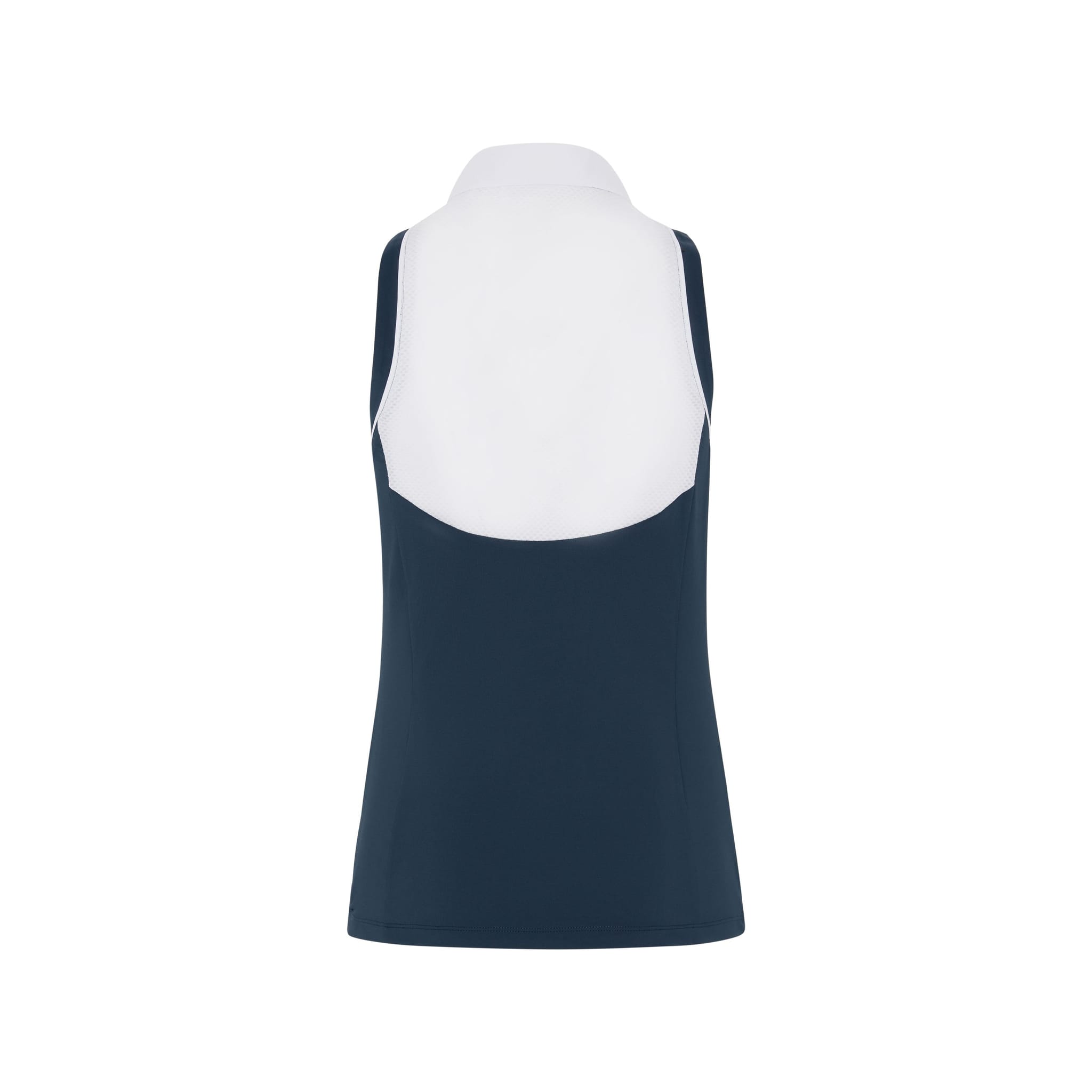 Polo sans manches Original Penguin à blocs de couleurs et dos en maille pour femme
