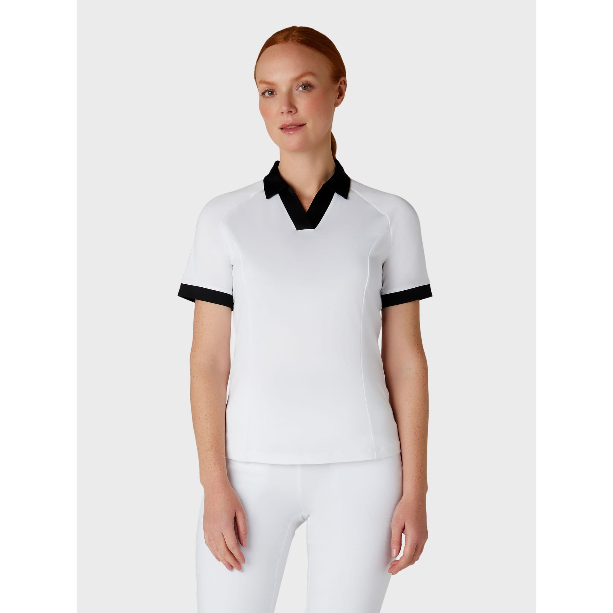 Chemise à manches courtes Callaway V-Placket ColorBL pour femme