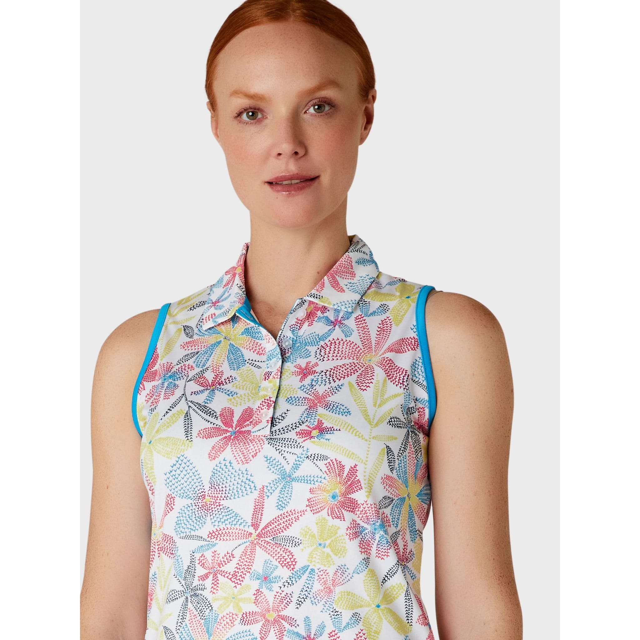 Chemise sans manches pour femme Callaway Chev Foral