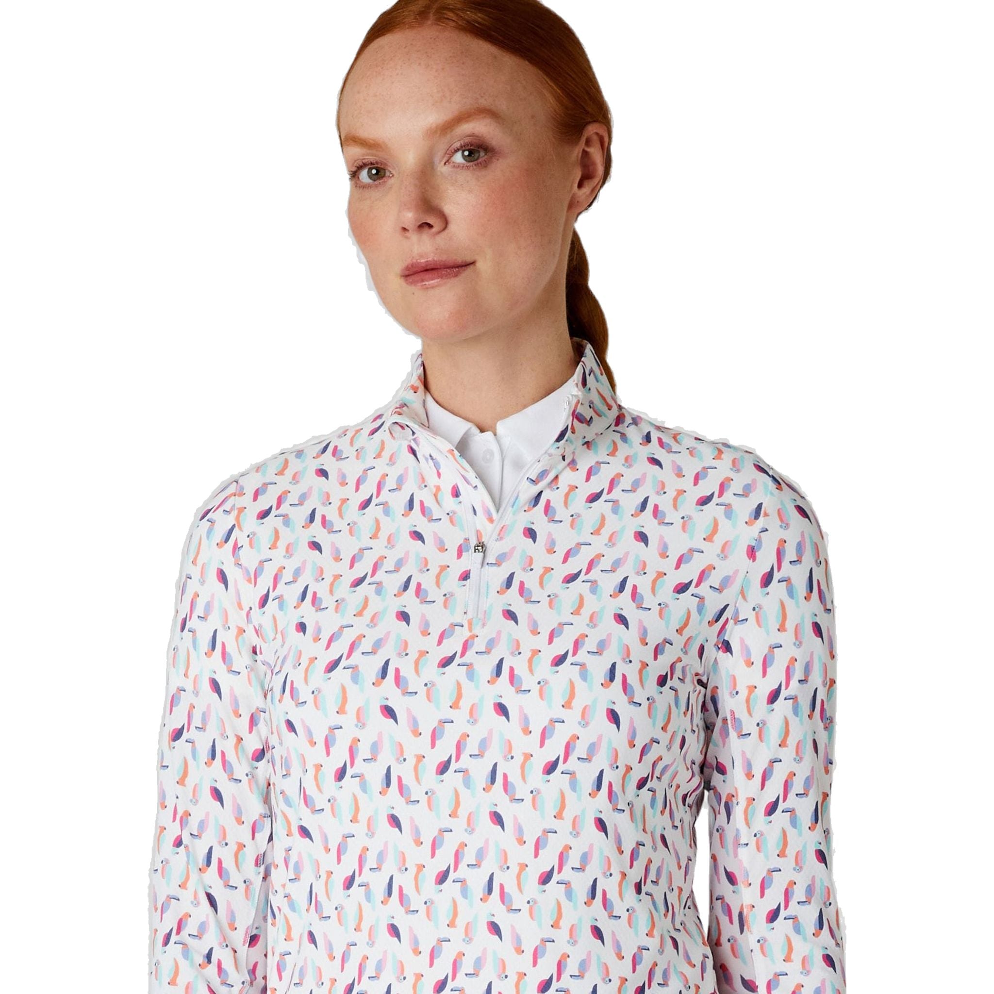 Callaway Birdie/Eagle Print Shirt Damen