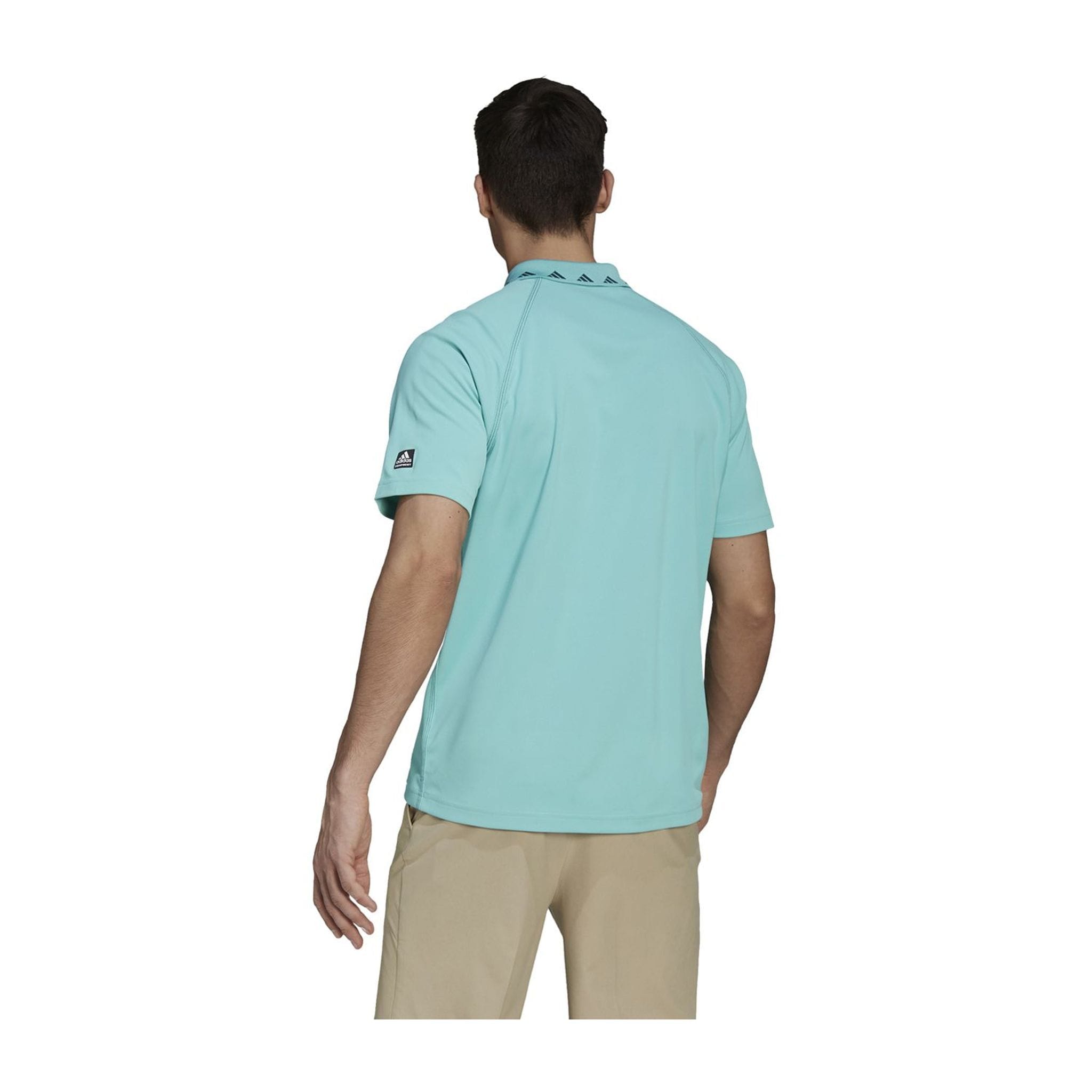 Polo piqué zippé Adidas Equipment SS Menthe Homme