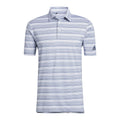 Polo Adidas Heather Snap SS bleu marine/blanc pour homme