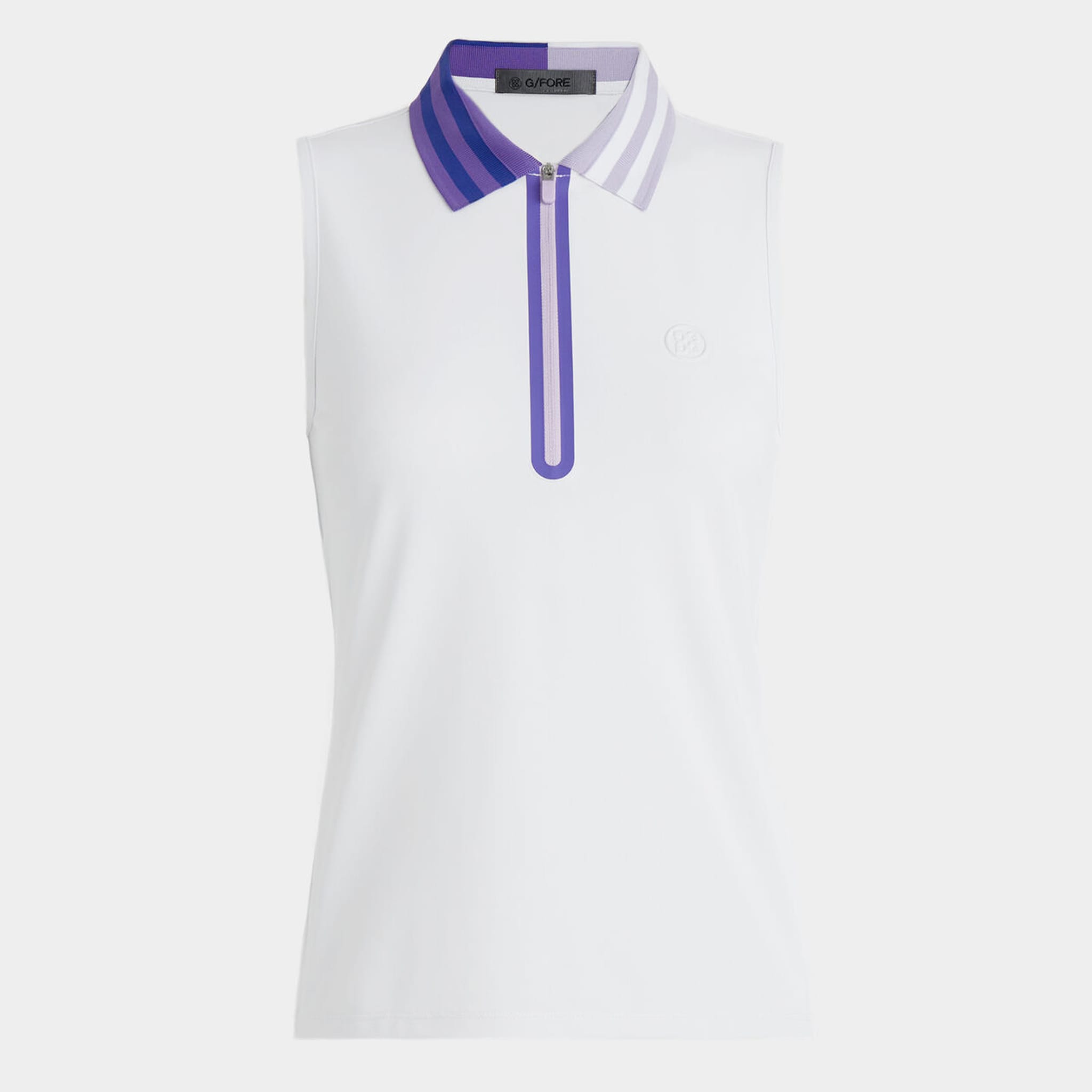 Polo sans manches GFORE 1/4 Zip Tech Pique pour femme