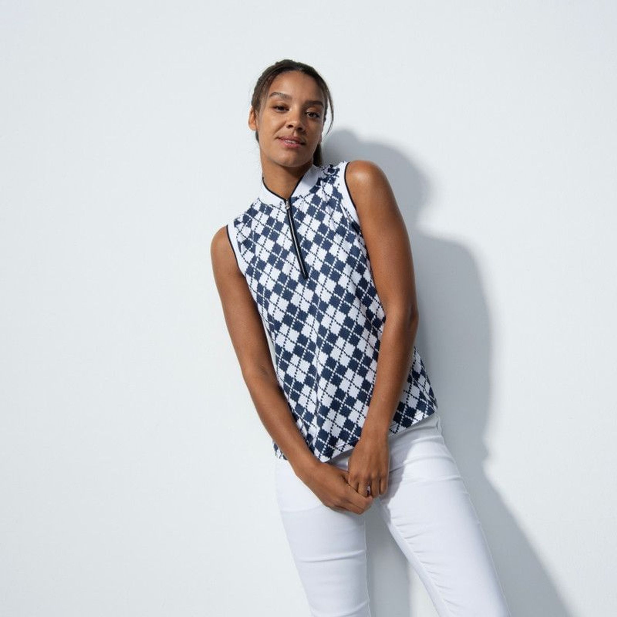 Polo sans manches Daily Sports Abruzzo Argyle pour femme