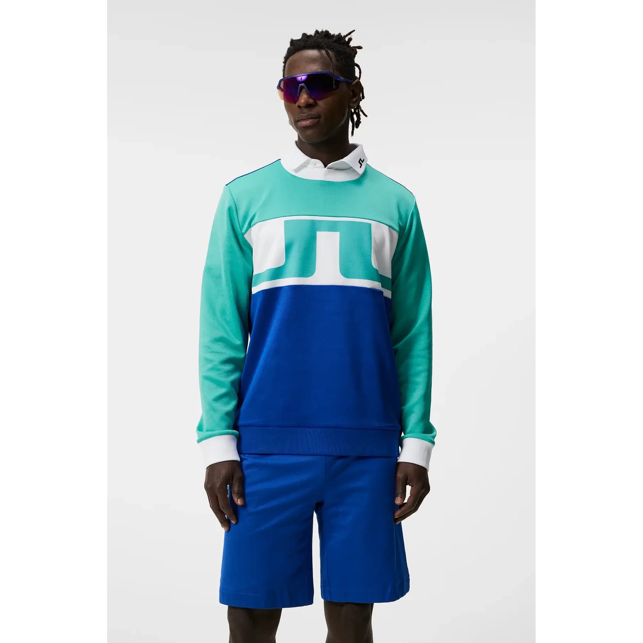 Pull J. Lindeberg Jones pour hommes Aqua vif pour hommes