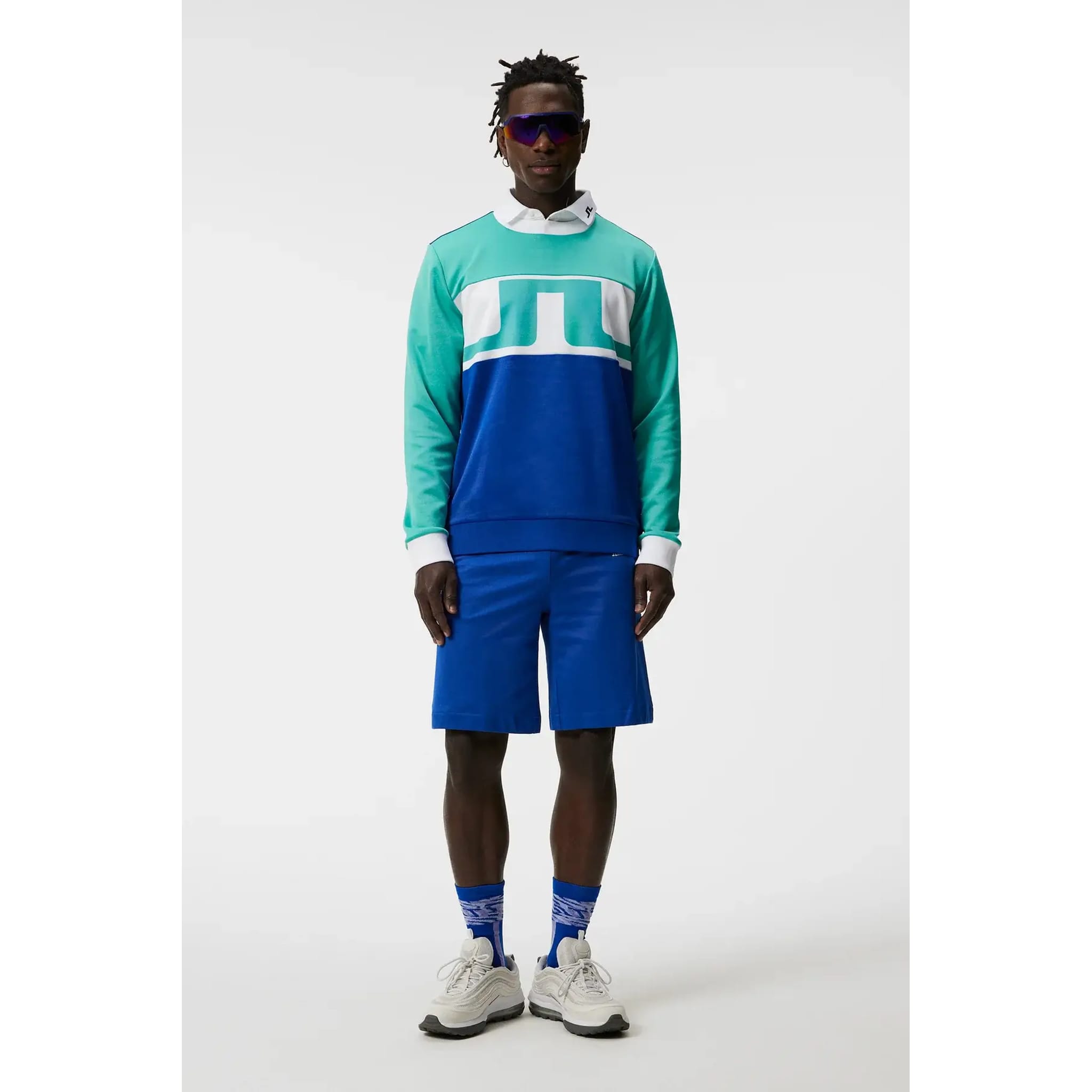 Pull J. Lindeberg Jones pour hommes Aqua vif pour hommes