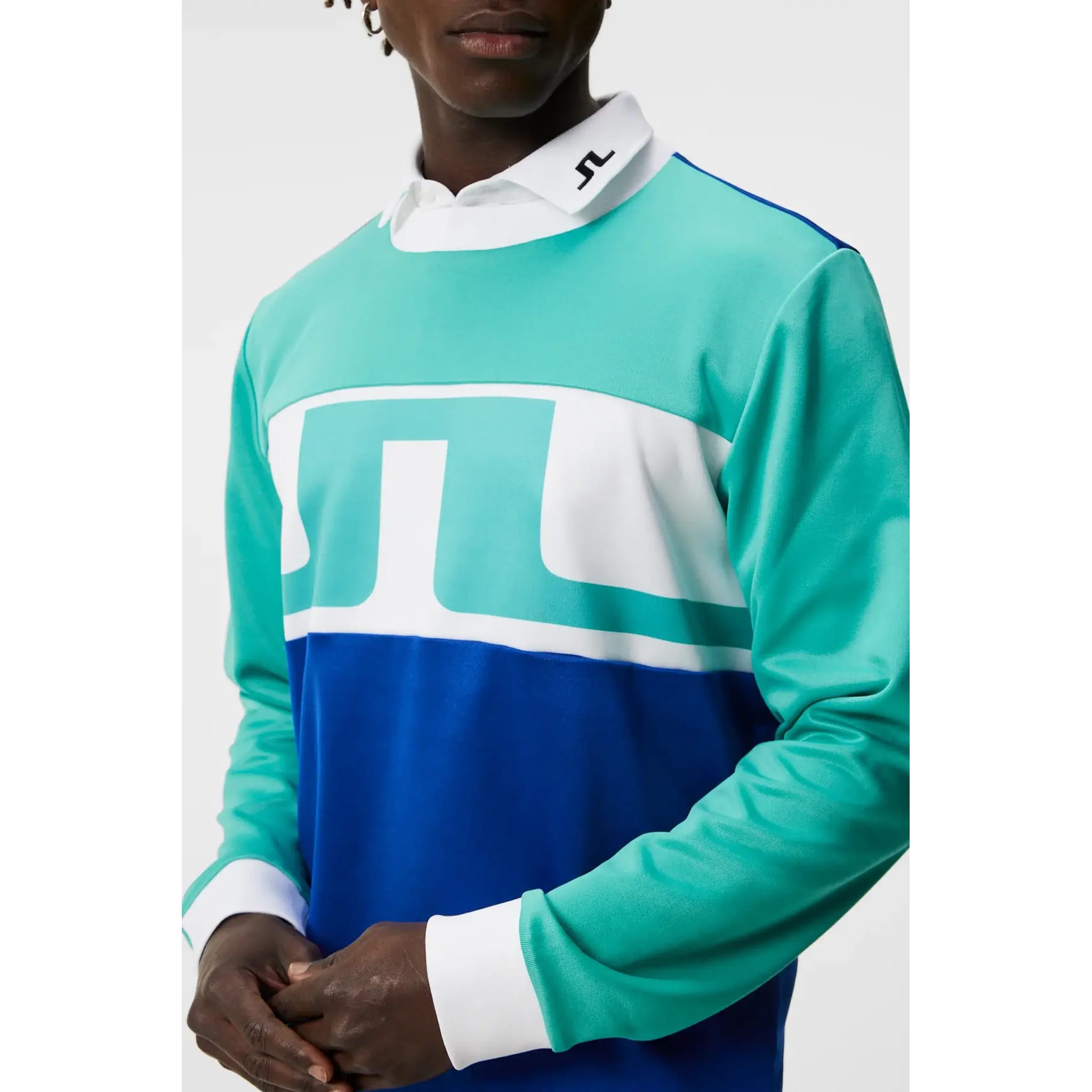 Pull J. Lindeberg Jones pour hommes Aqua vif pour hommes