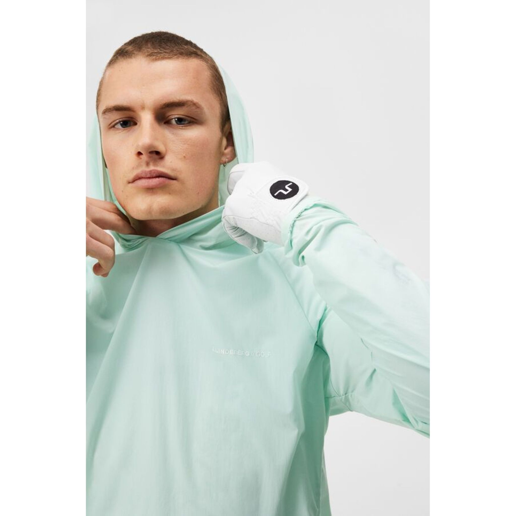 J. Lindeberg Arron Stretch Wind Sweat à capuche Homme Honeydew Homme