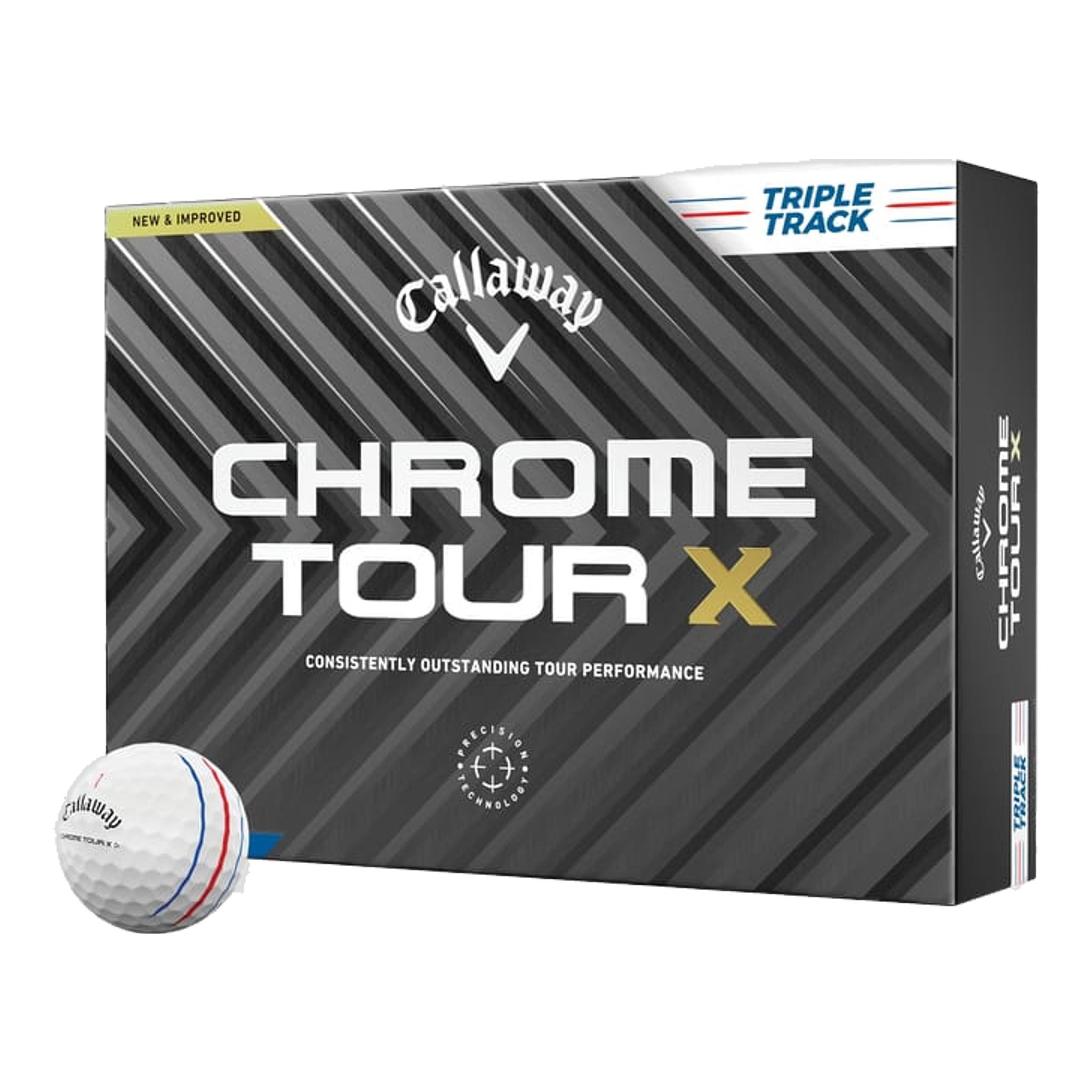 Callaway Chrome Soft Tour X Triple Track [12 Stück] Golfbälle (2024)