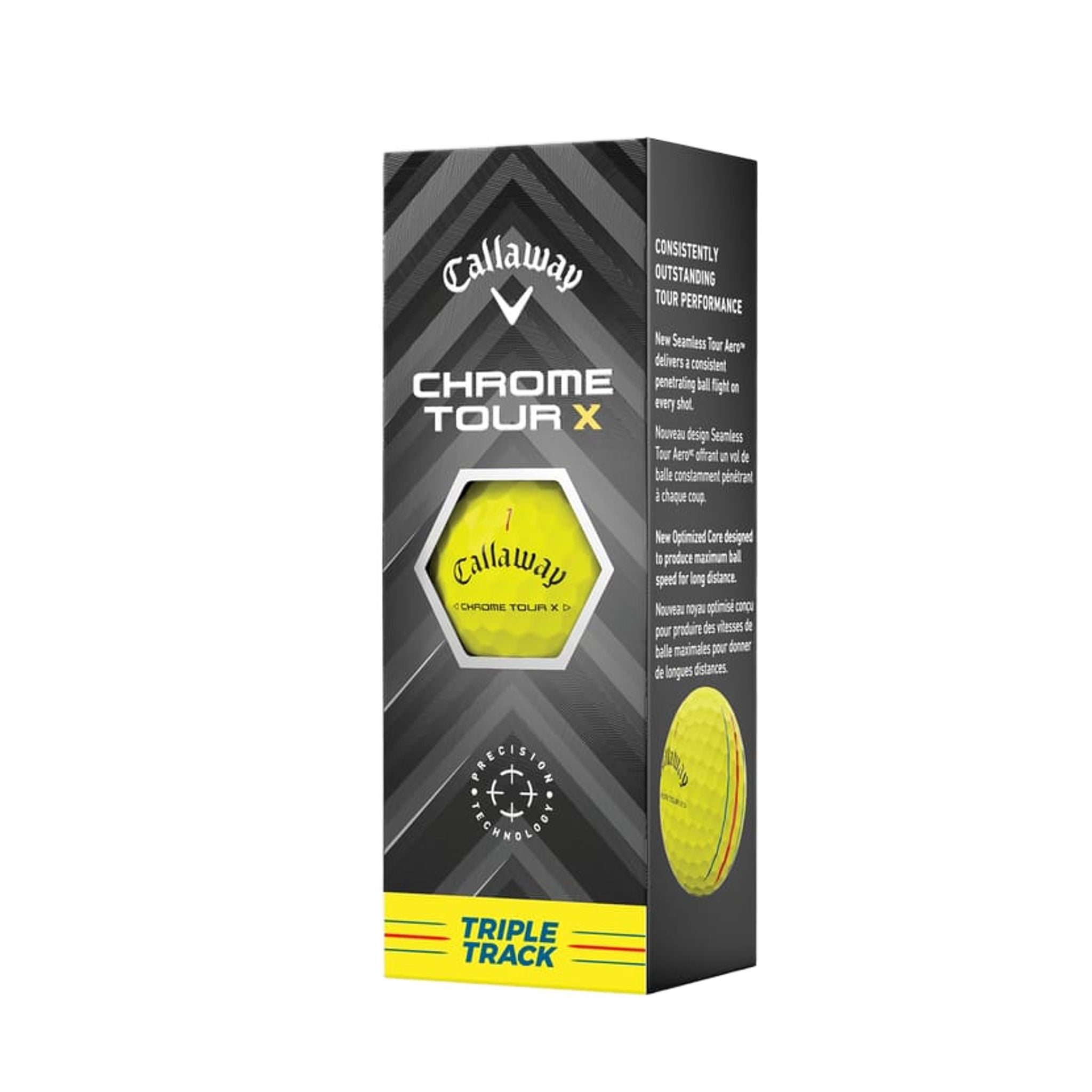 Balles de golf Callaway Chrome Soft Tour X Triple Track [12 pièces] (2024)