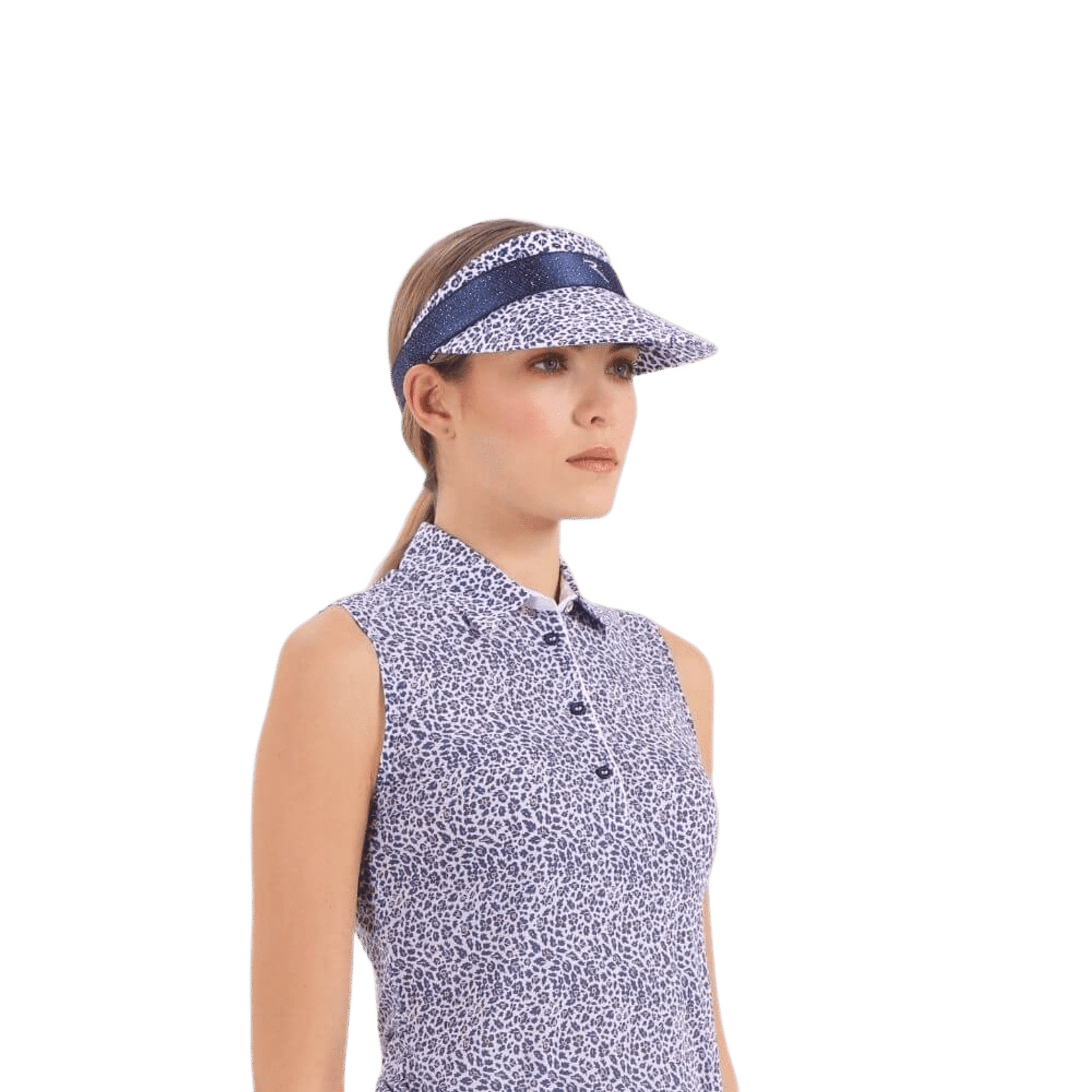 Visière Chervo W Verta Bleu/Blanc à motifs Taille unique Femme