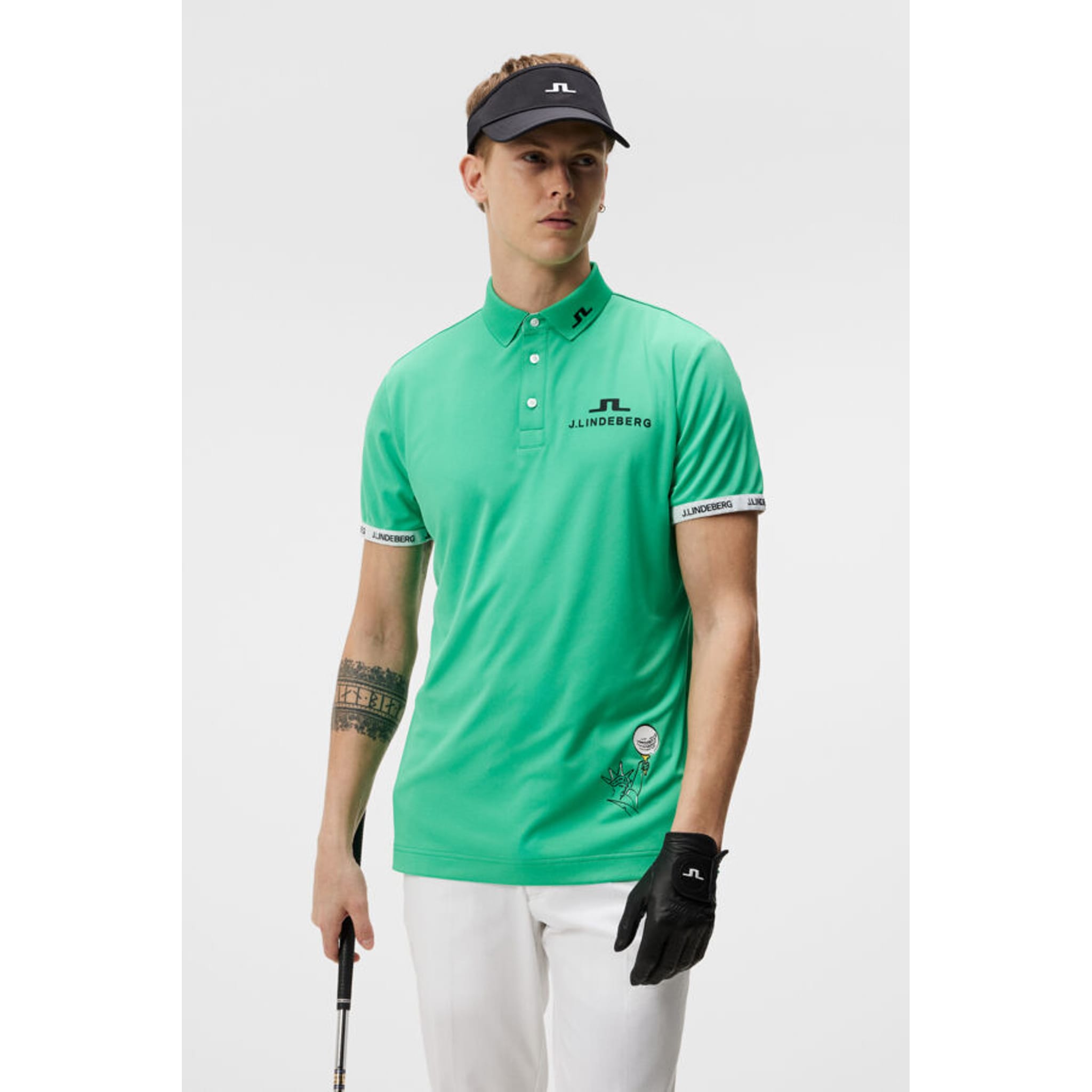 Polo imprimé KV J. Lindeberg pour homme