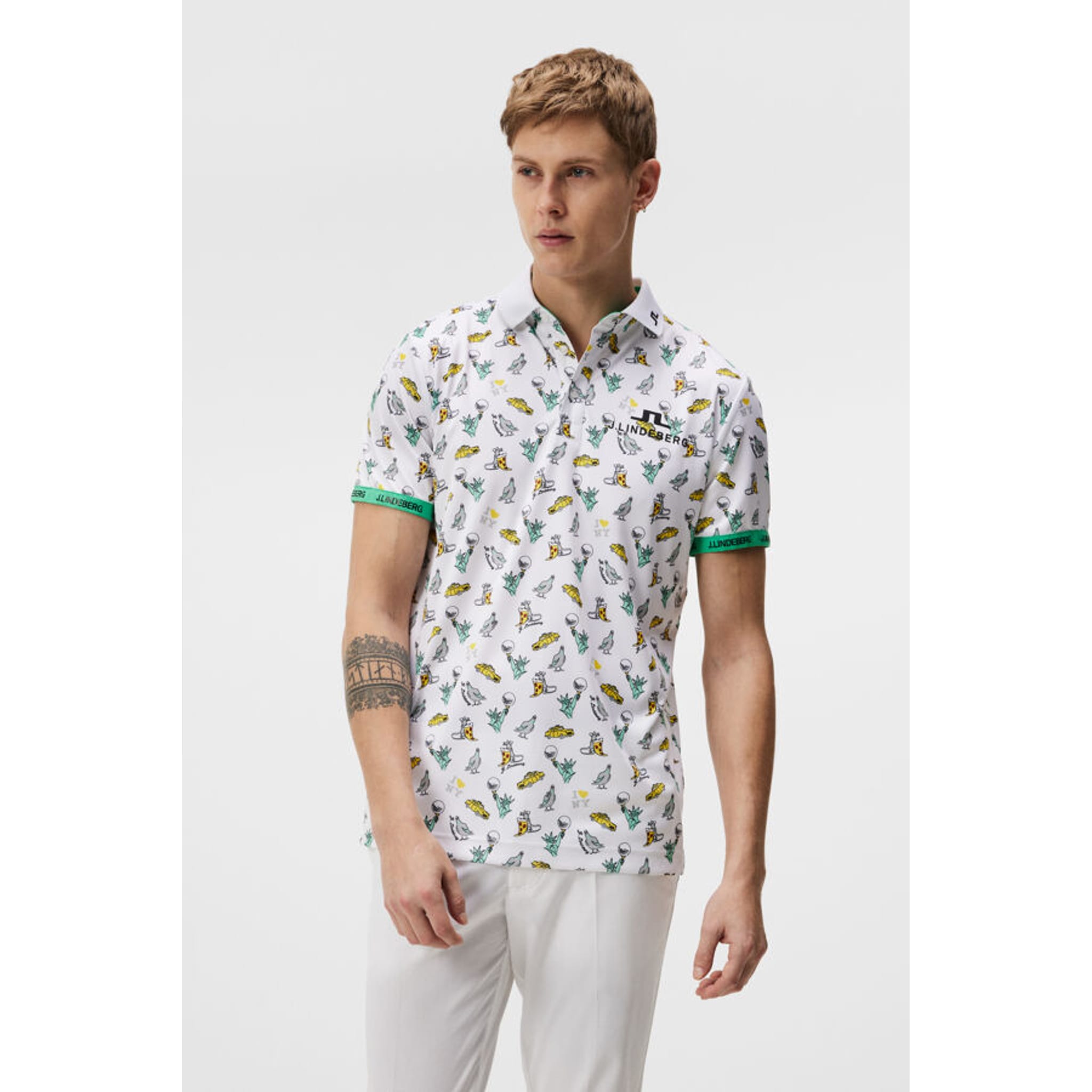 Polo imprimé KV J. Lindeberg pour homme