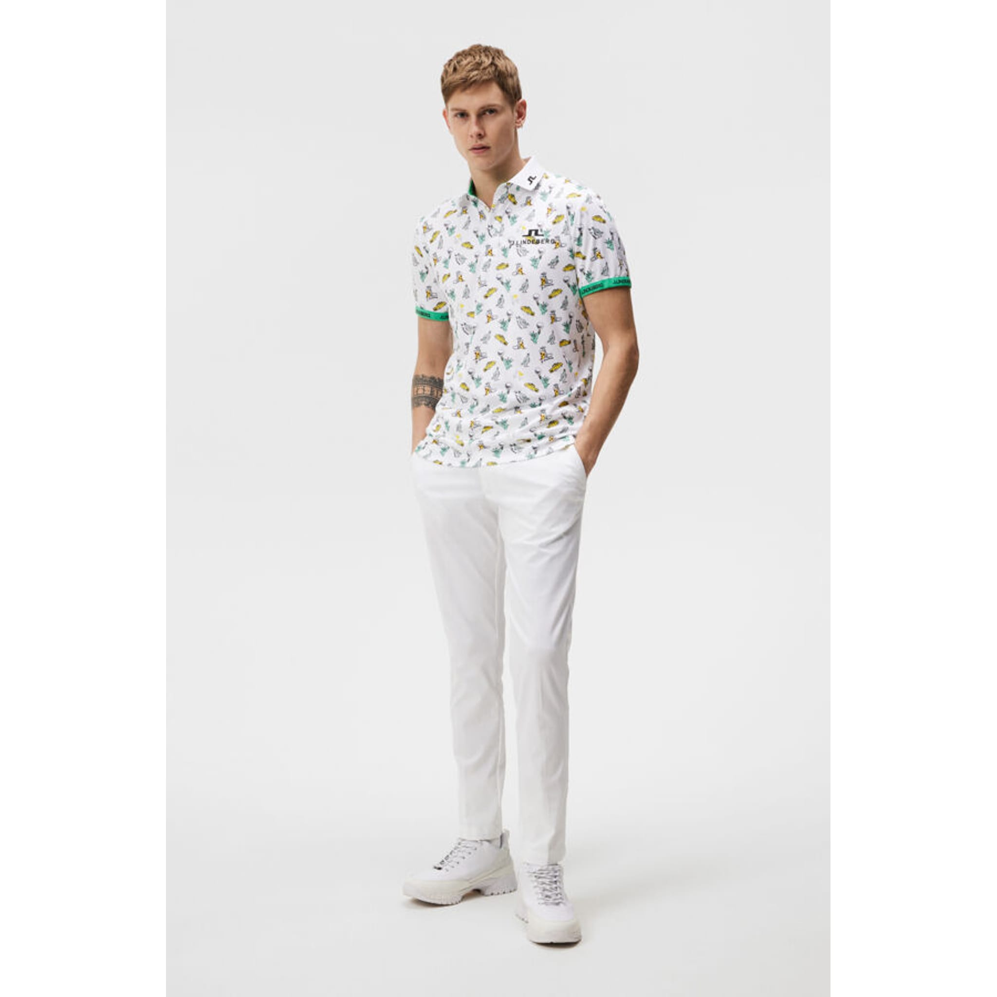 Polo imprimé KV J. Lindeberg pour homme