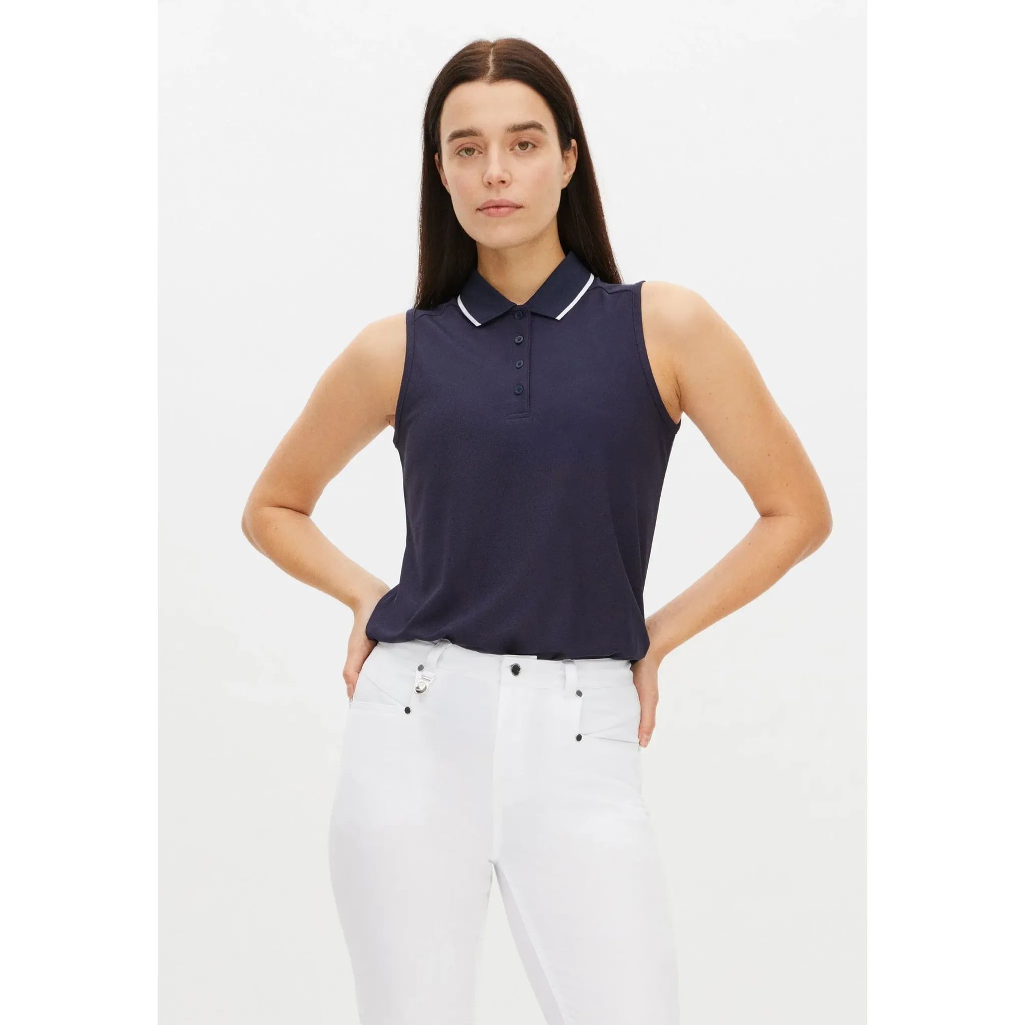 Röhnisch Polo sans manches Miriam pour femme