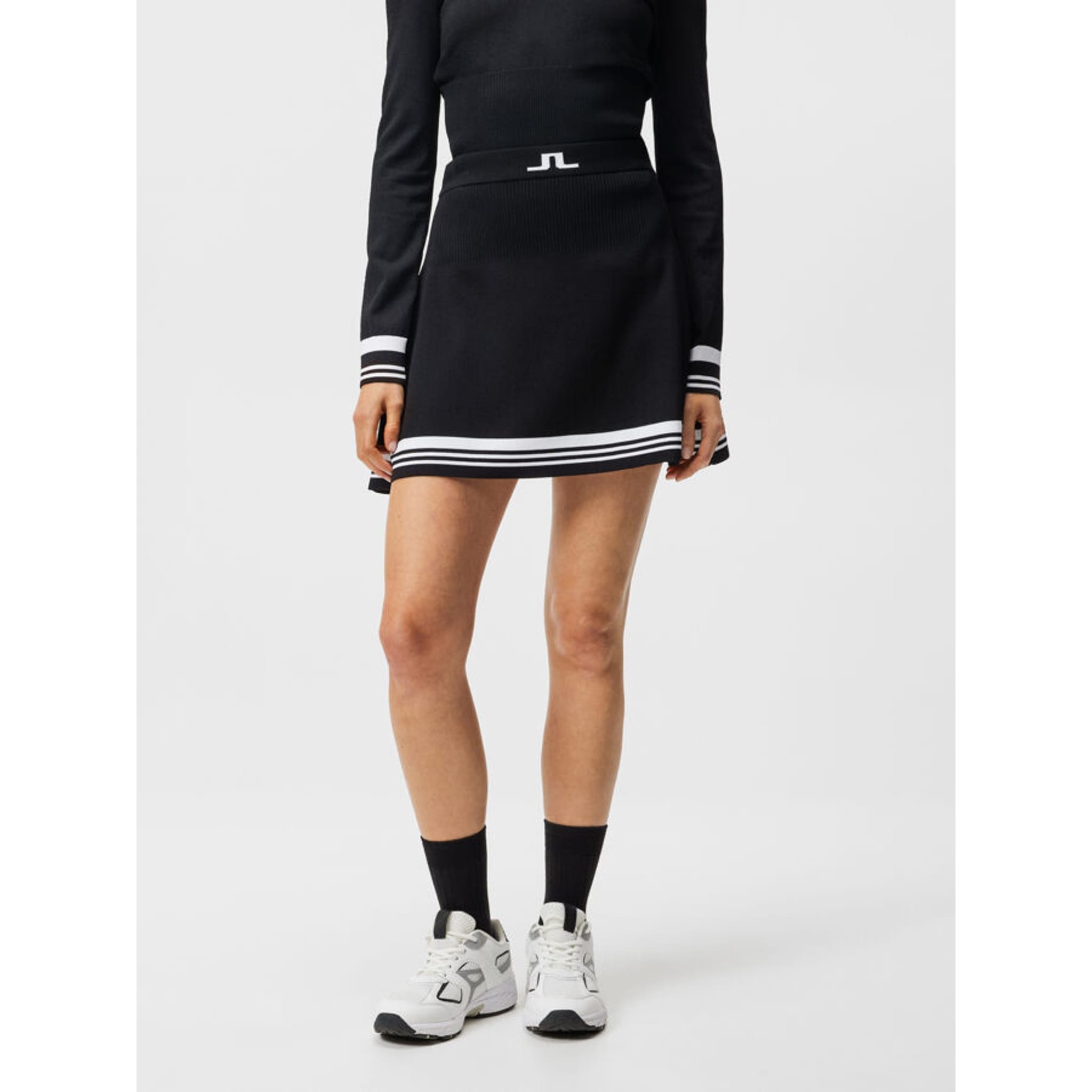 Jupe-short en tricot rayée Frida de J. Lindeberg pour femme