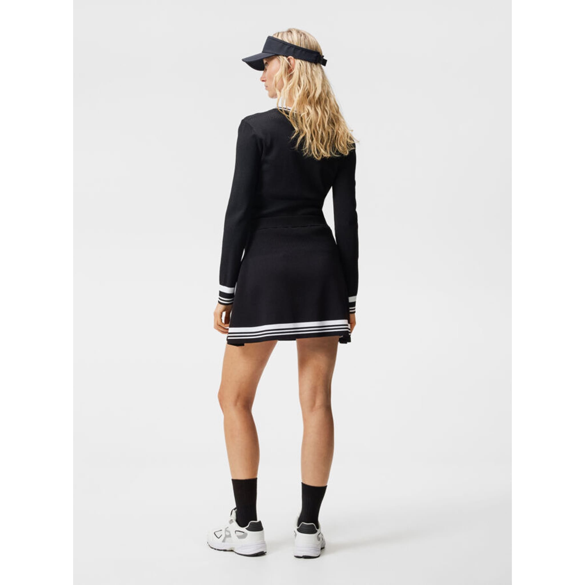 Jupe-short en tricot rayée Frida de J. Lindeberg pour femme