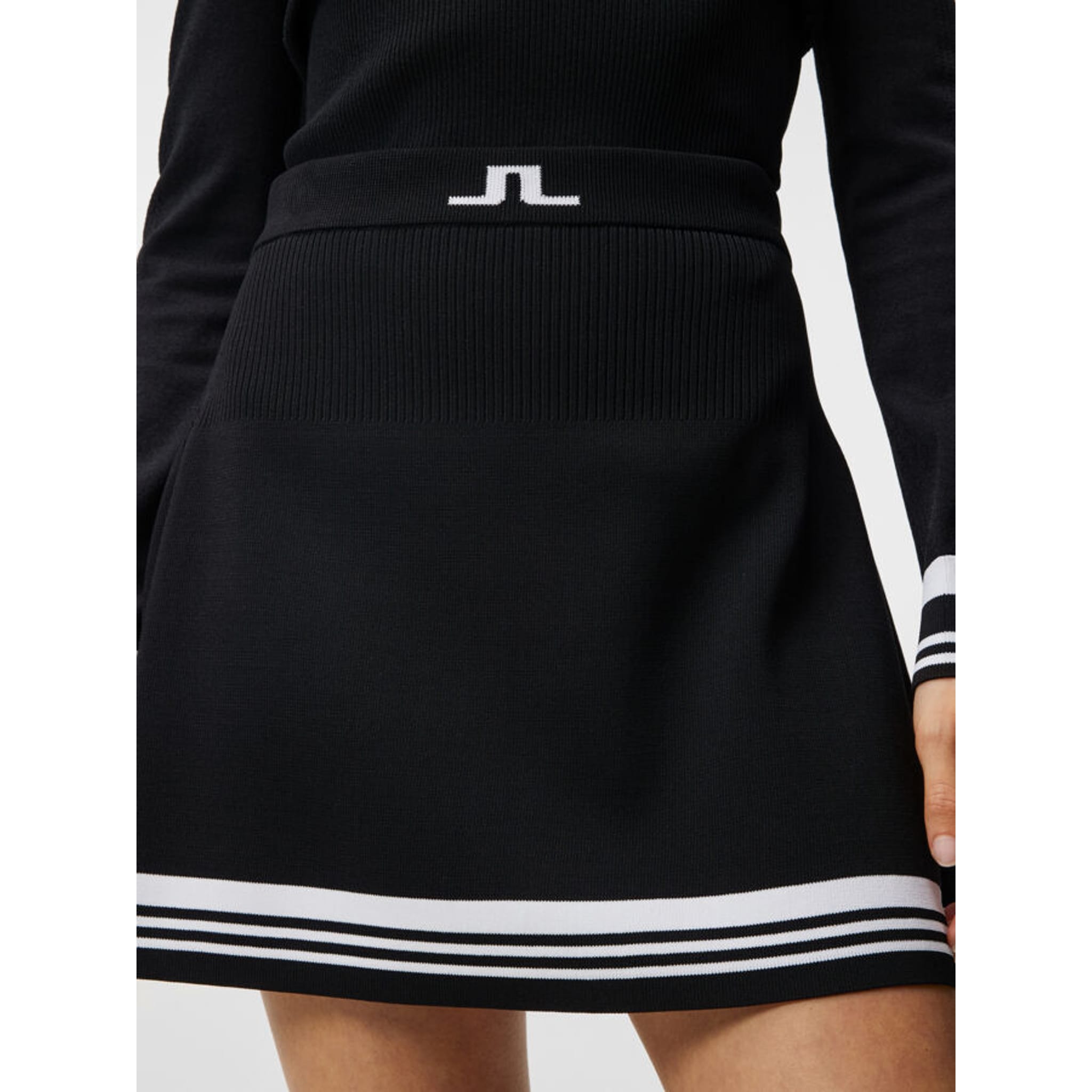 Jupe-short en tricot rayée Frida de J. Lindeberg pour femme