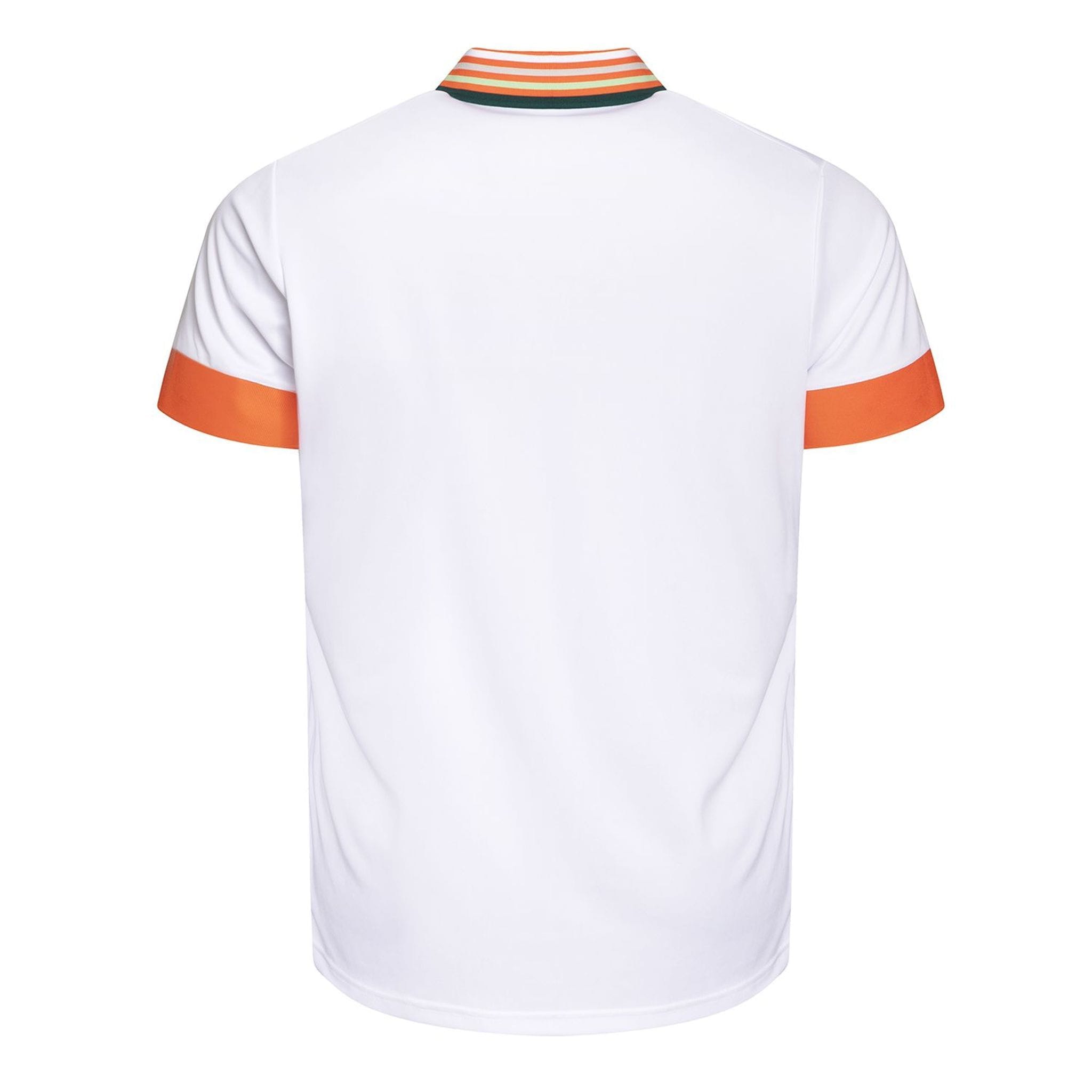 Polo rayé vermillon Cross Sportswear pour homme