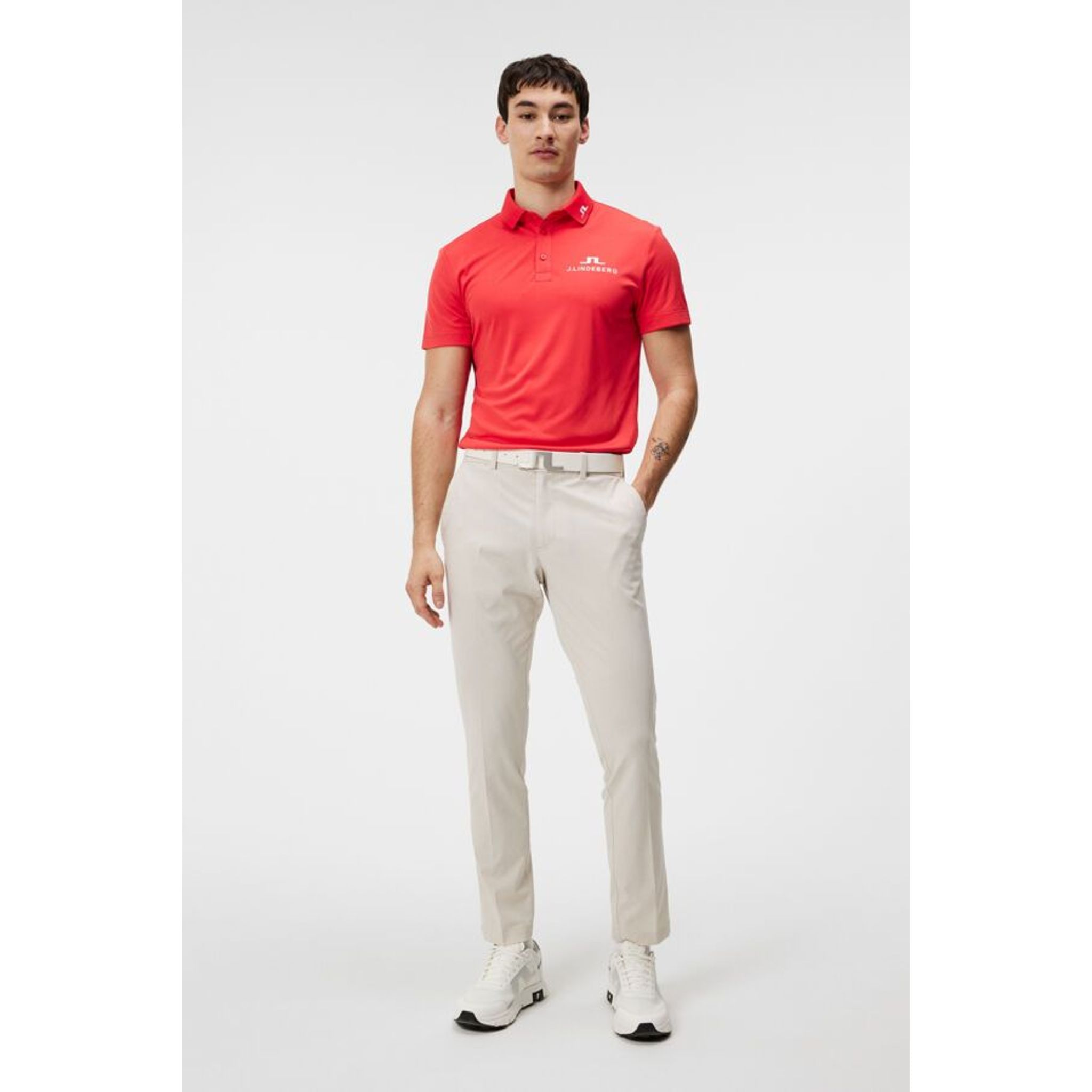 J. Lindeberg KV Tour Solid Polo de golf pour hommes
