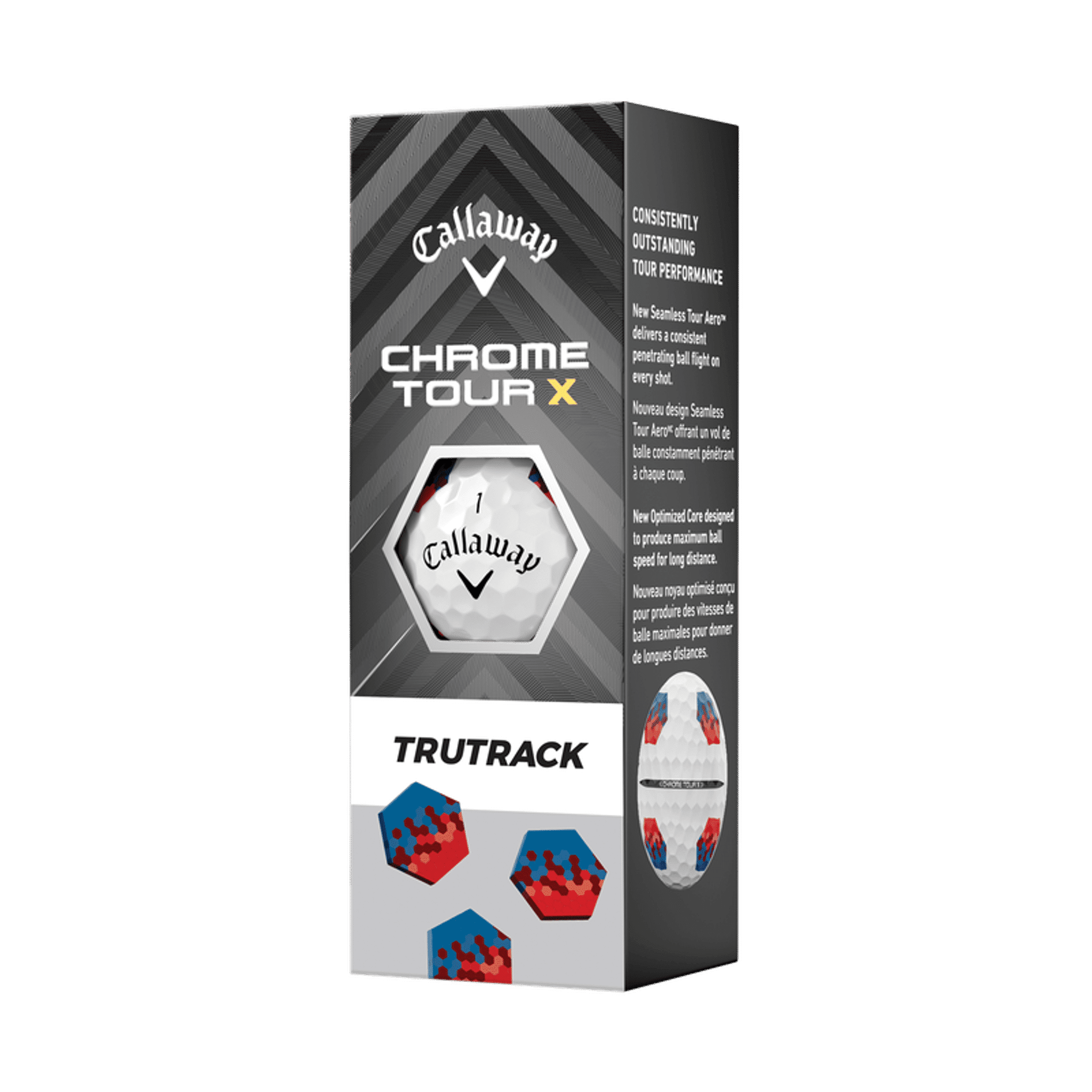 Callaway Chrome Tour X TruTrack [Pack de 12] Balles de golf (2024)