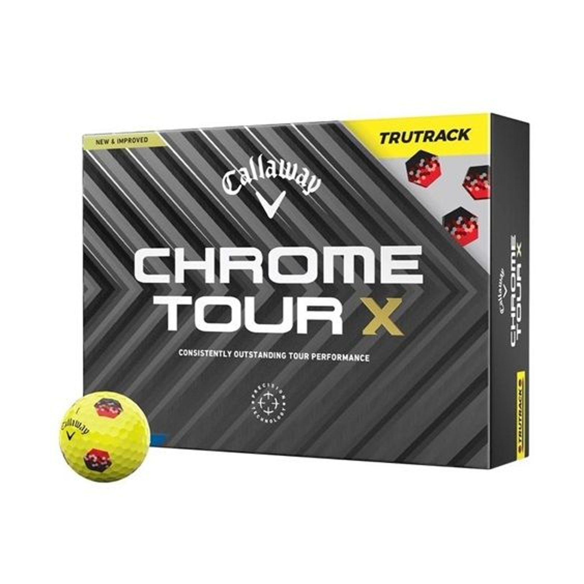 Callaway Chrome Tour X TruTrack [Pack de 12] Balles de golf (2024)