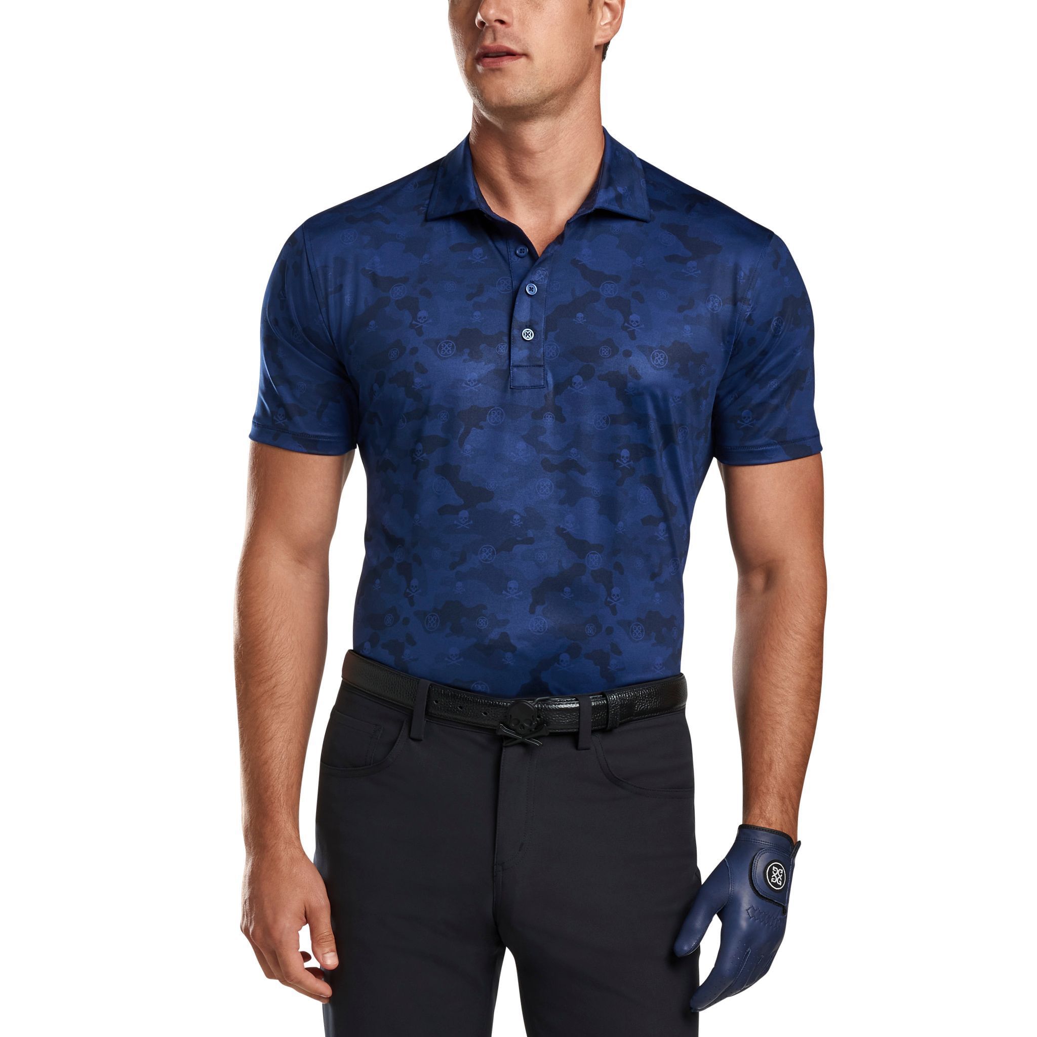 Polo de golf GFORE Icon Camo Jersey pour homme