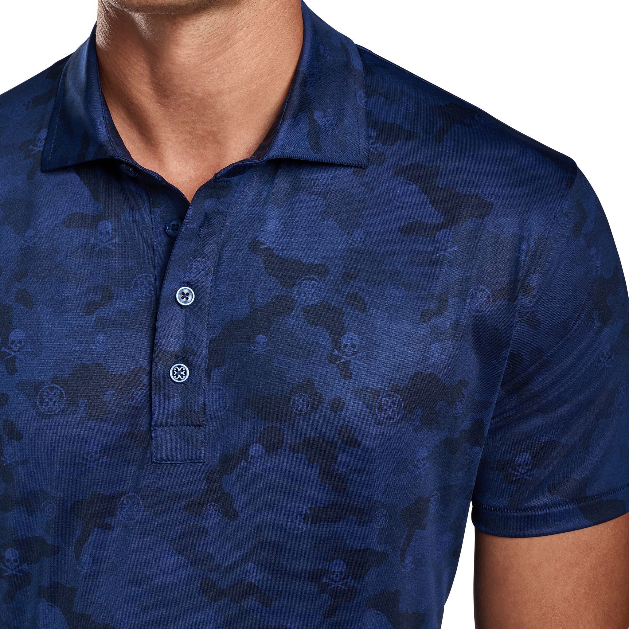 Polo de golf GFORE Icon Camo Jersey pour homme