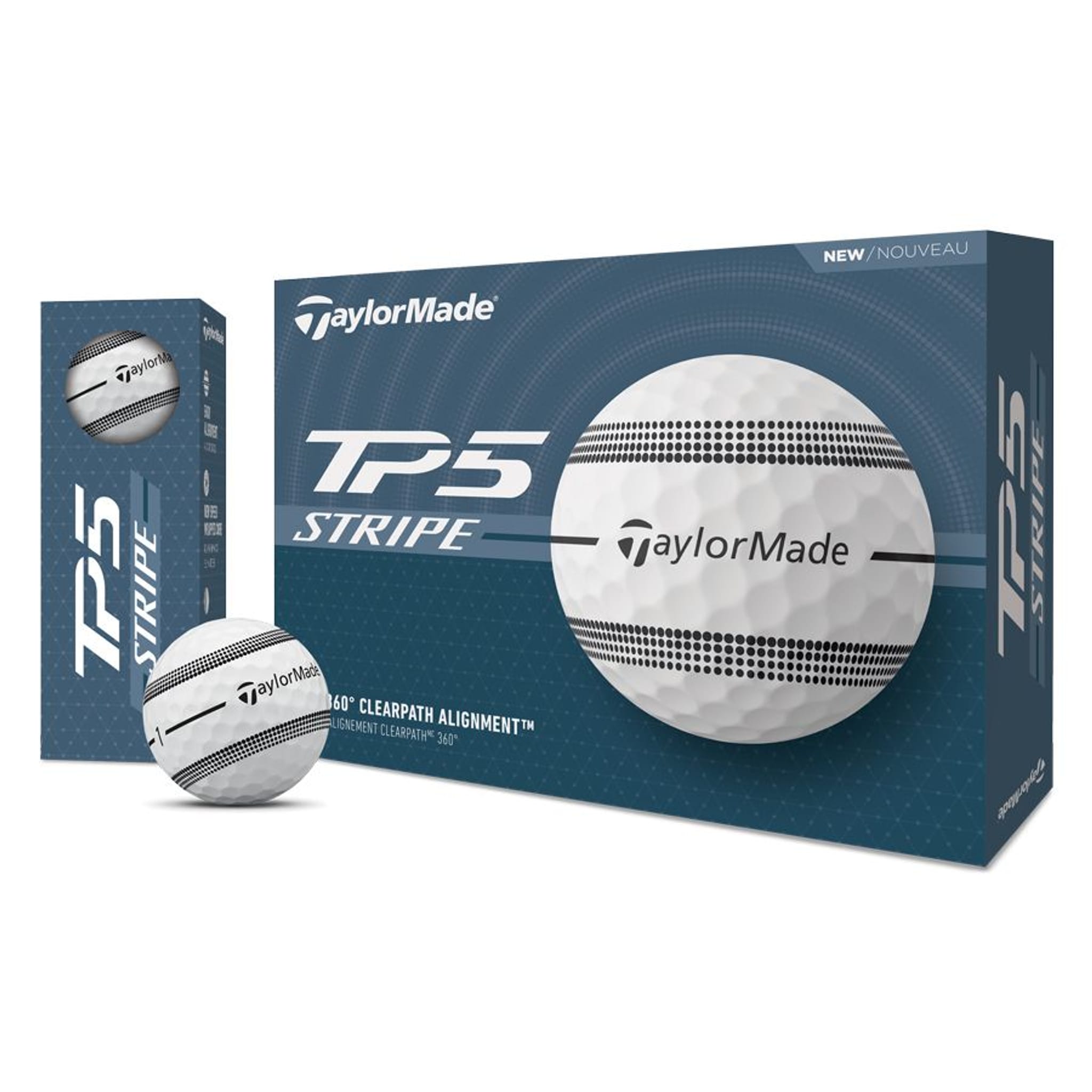 TaylorMade TaylorMade TP5 Balles de golf à rayures transparentes