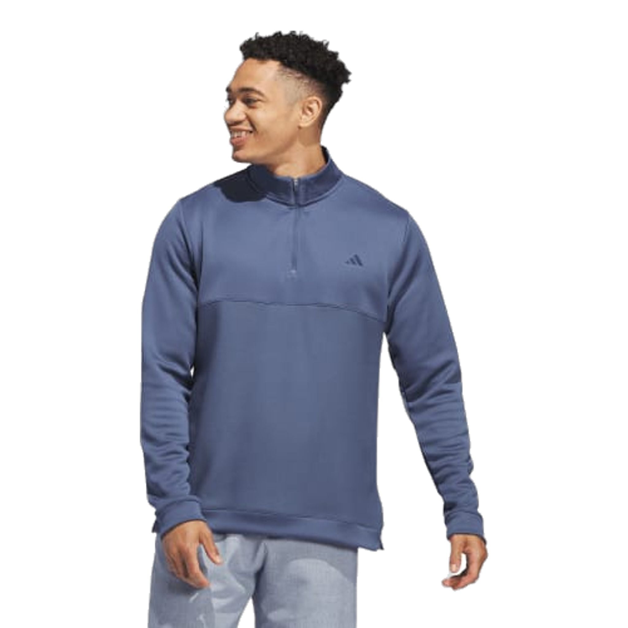 Pull Adidas Ultimate365 texturé à fermeture éclair 1/4 pour homme