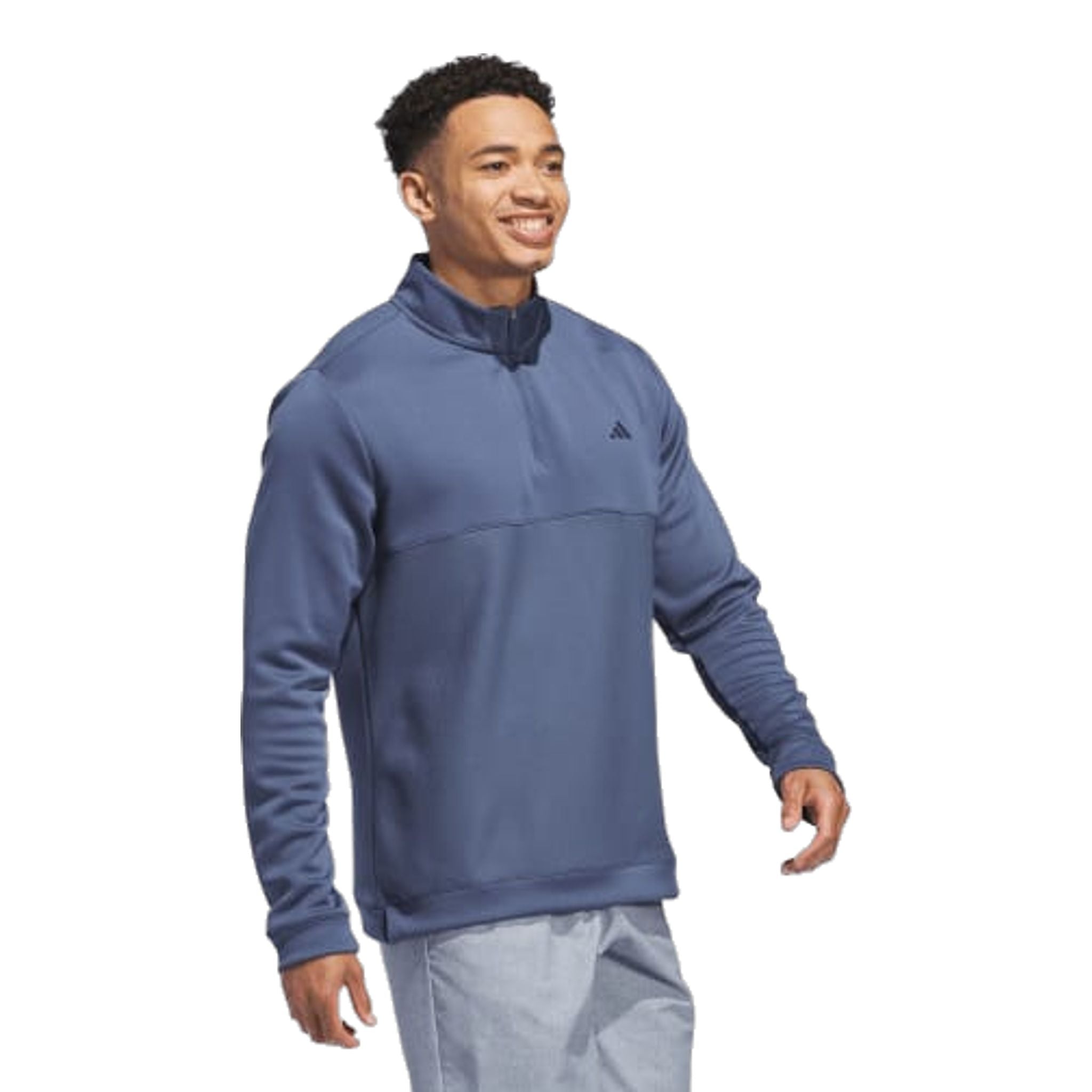 Pull Adidas Ultimate365 texturé à fermeture éclair 1/4 pour homme