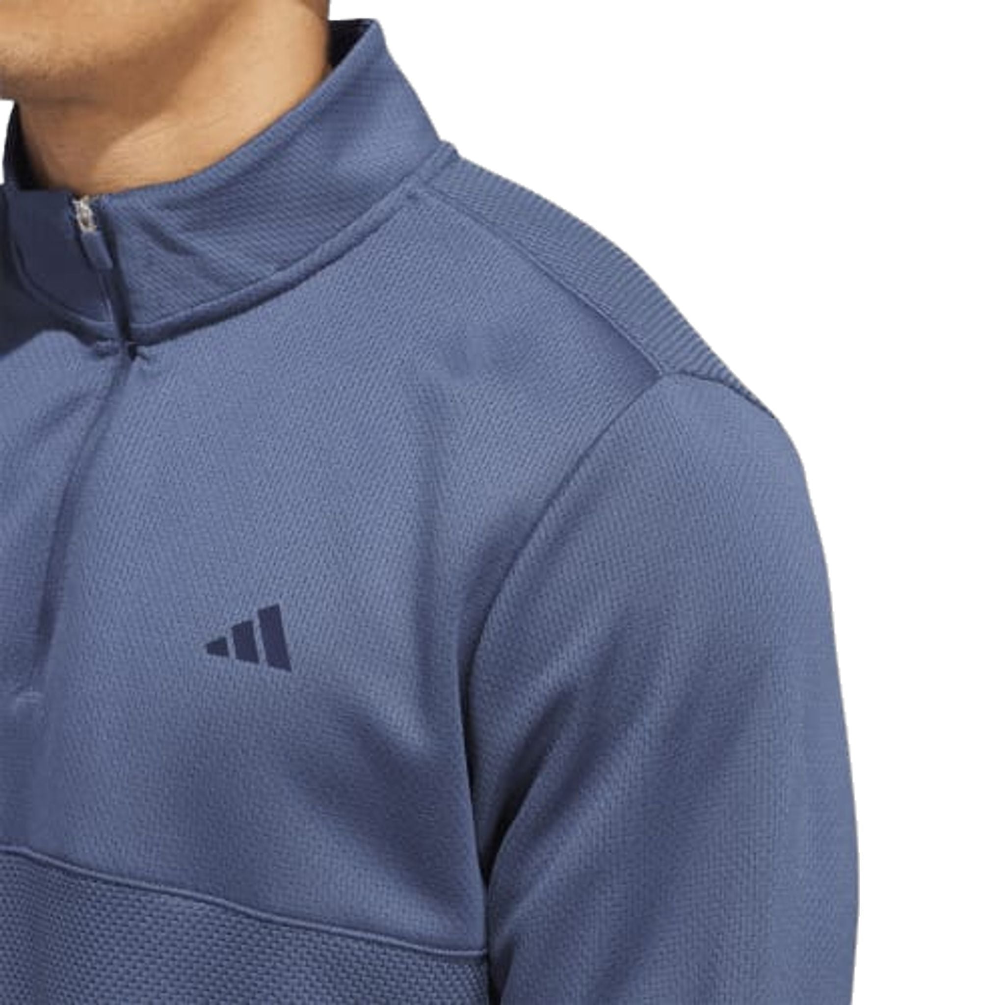Pull Adidas Ultimate365 texturé à fermeture éclair 1/4 pour homme