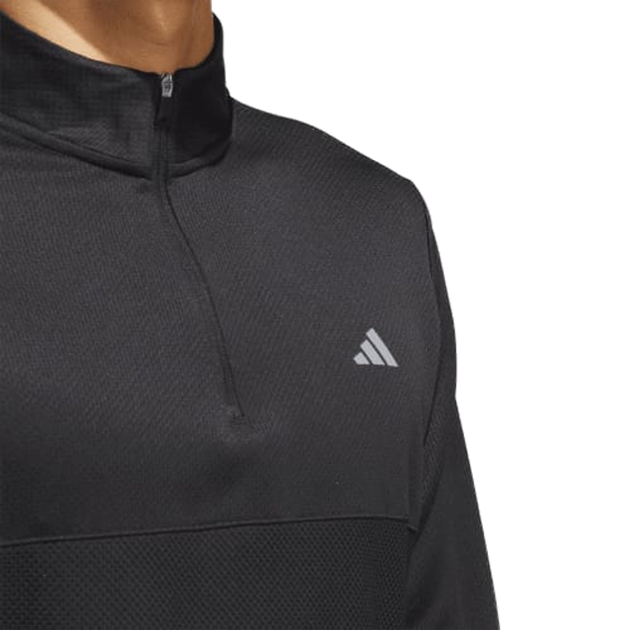 Pull Adidas Ultimate365 texturé à fermeture éclair 1/4 pour homme