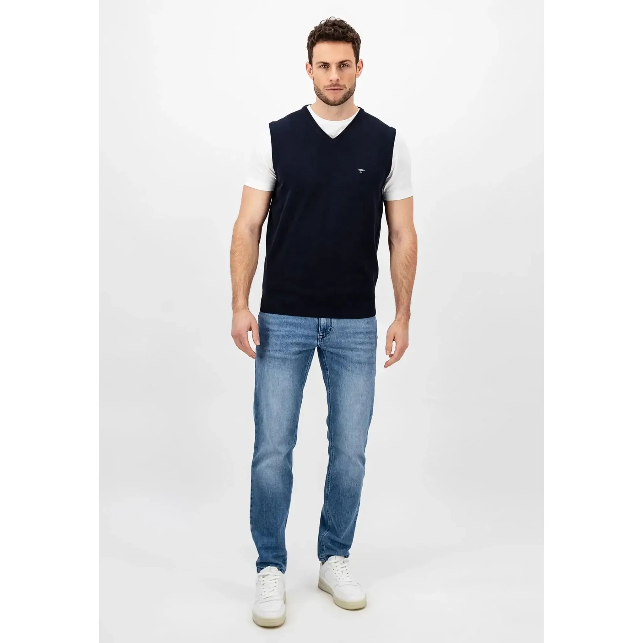 Fynch Hatton pull col V gilet homme