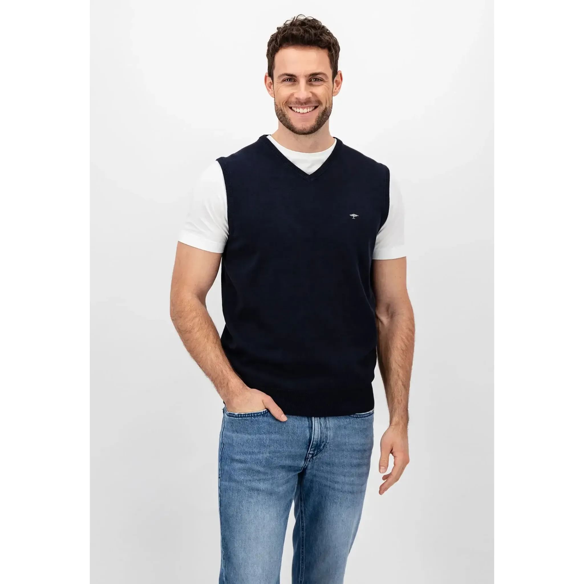 Fynch Hatton pull col V gilet homme