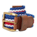 Ceinture Footjoy rayée pour homme, coloris Twilight, Racing Red et White.