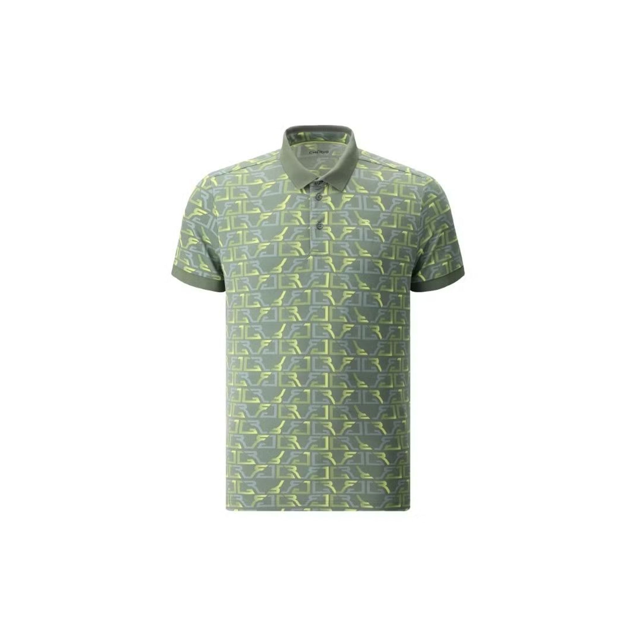 Polo Chervo Arsenal pour homme, bleu foncé, à motifs, taille 48