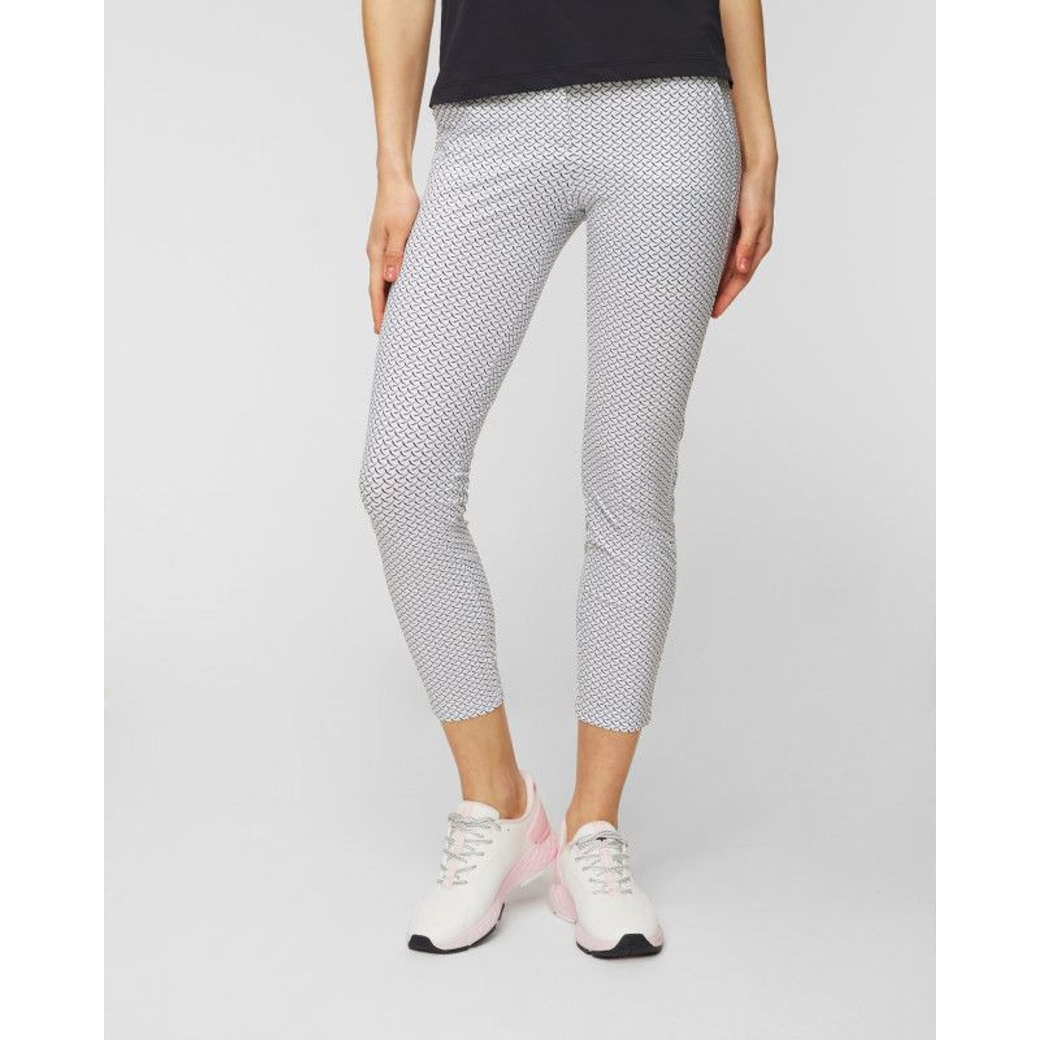 Pantalon Chervo Sparking blanc à motifs pour femme