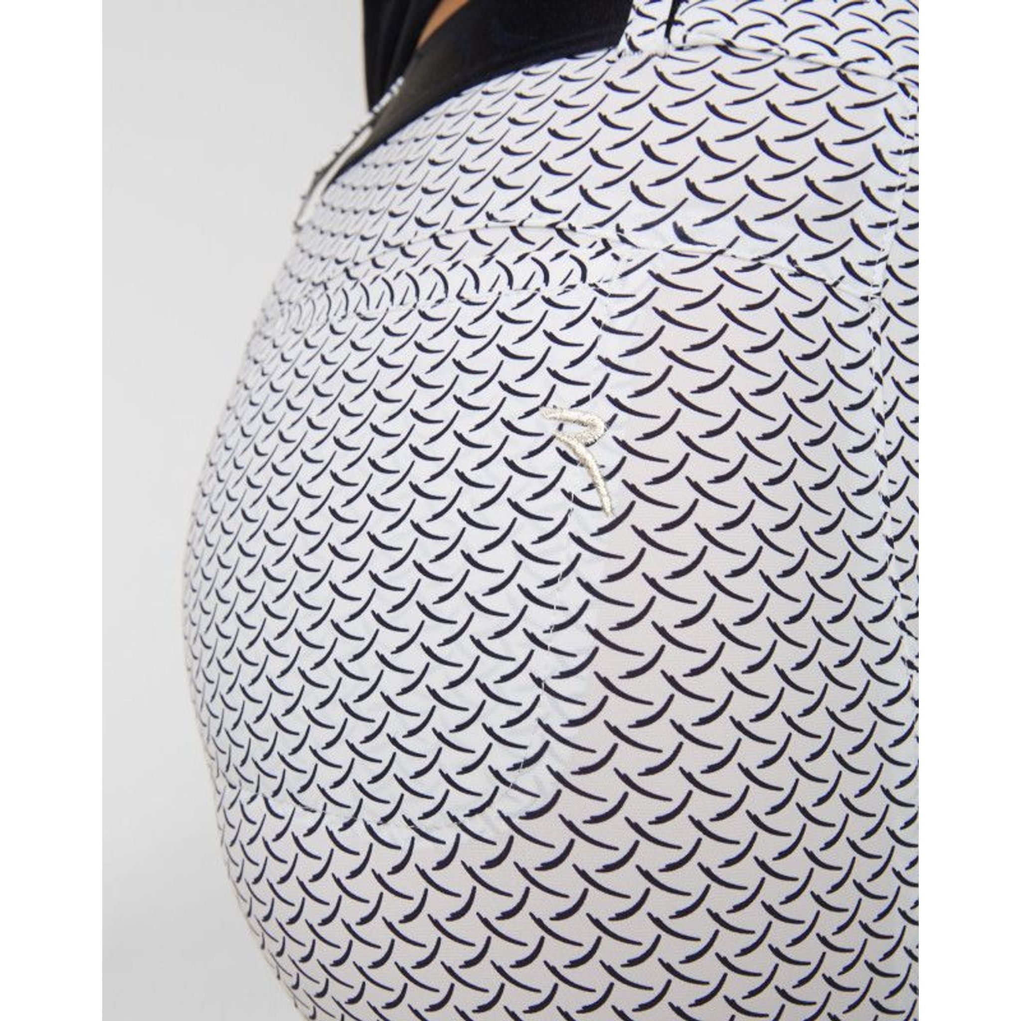 Pantalon Chervo Sparking blanc à motifs pour femme