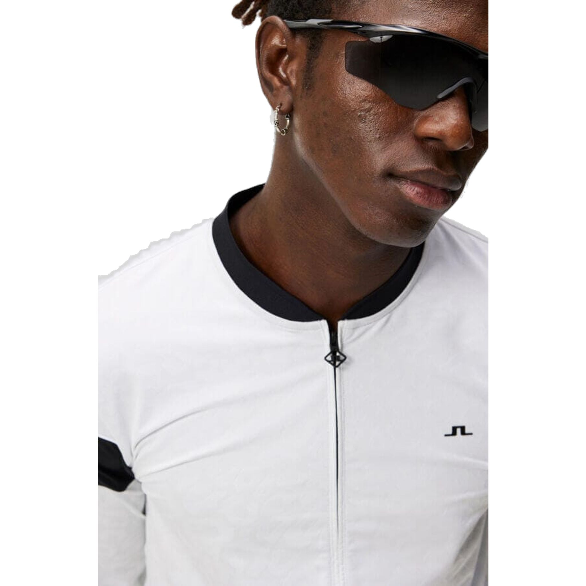 J. Lindeberg M Charles Zip Midlayer Blanc Homme