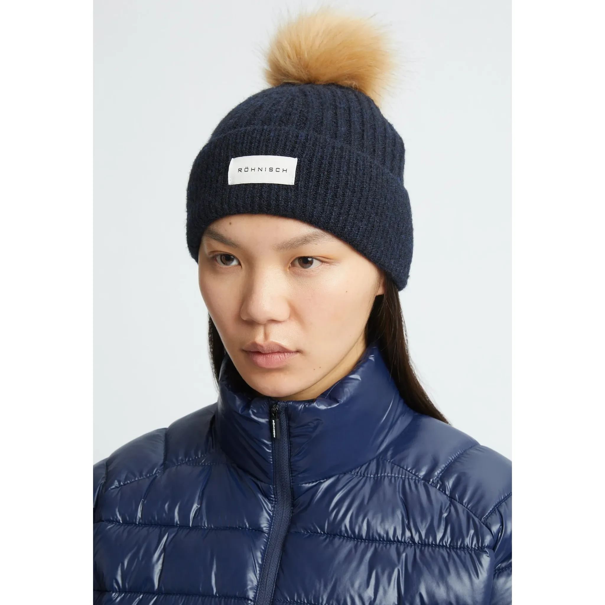 Bonnet Röhnisch Pom Rib Femme
