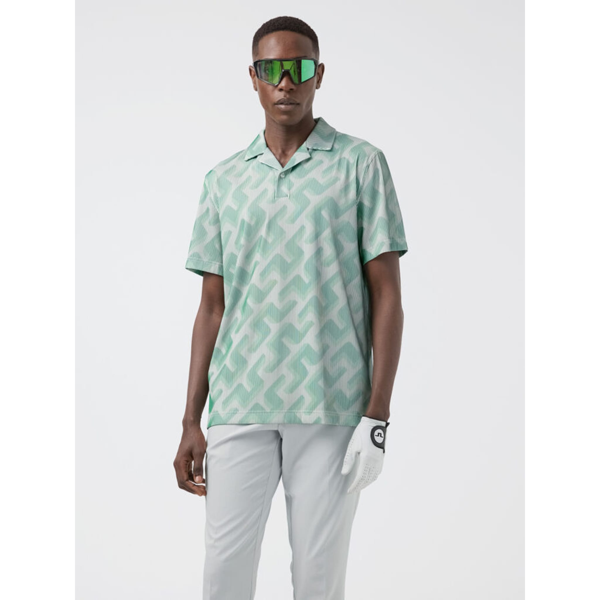 J. Lindeberg Polo 3D Bridge Monogramme Homme