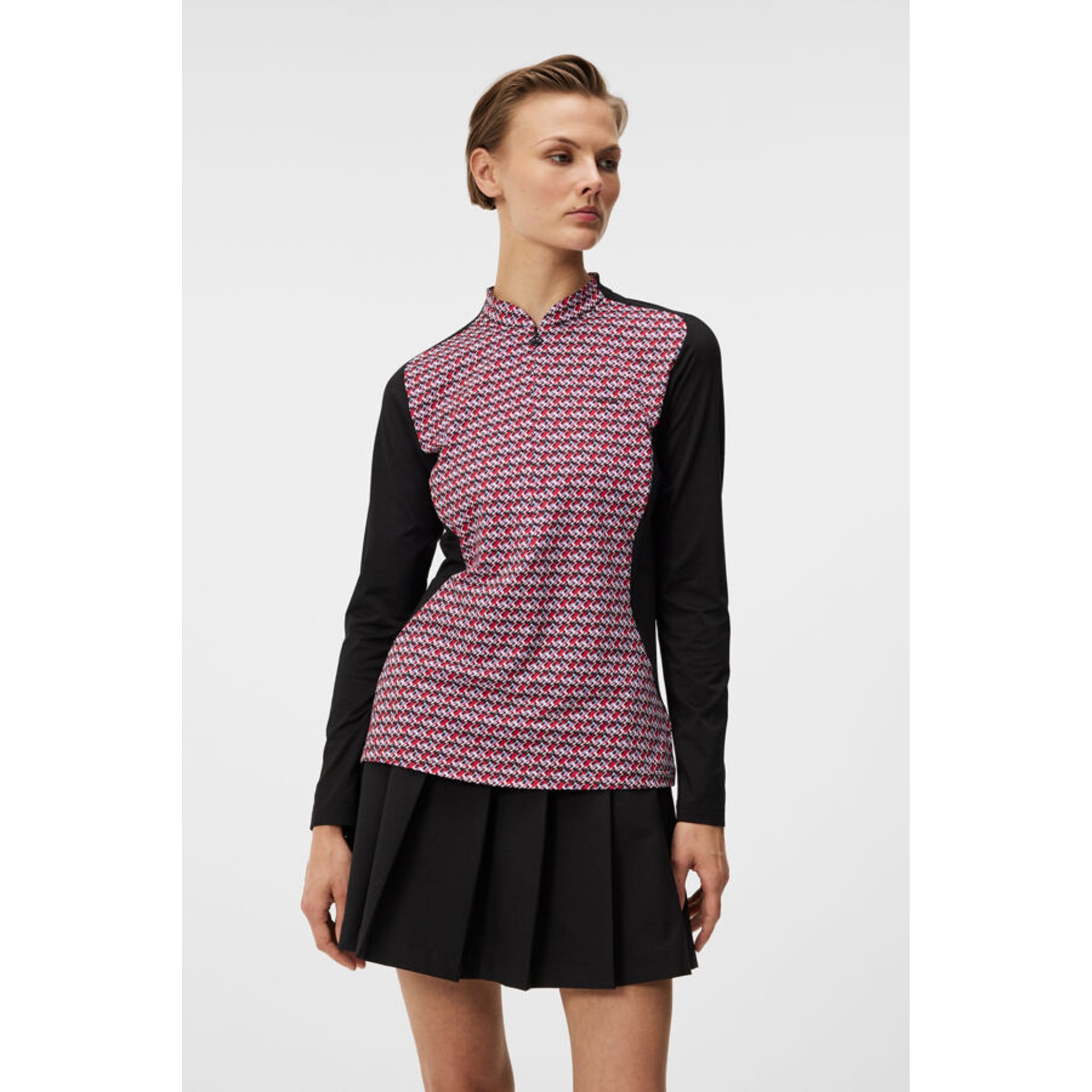 J. Lindeberg Marilyn Half Zip Mid Layer Femme Noir Femme