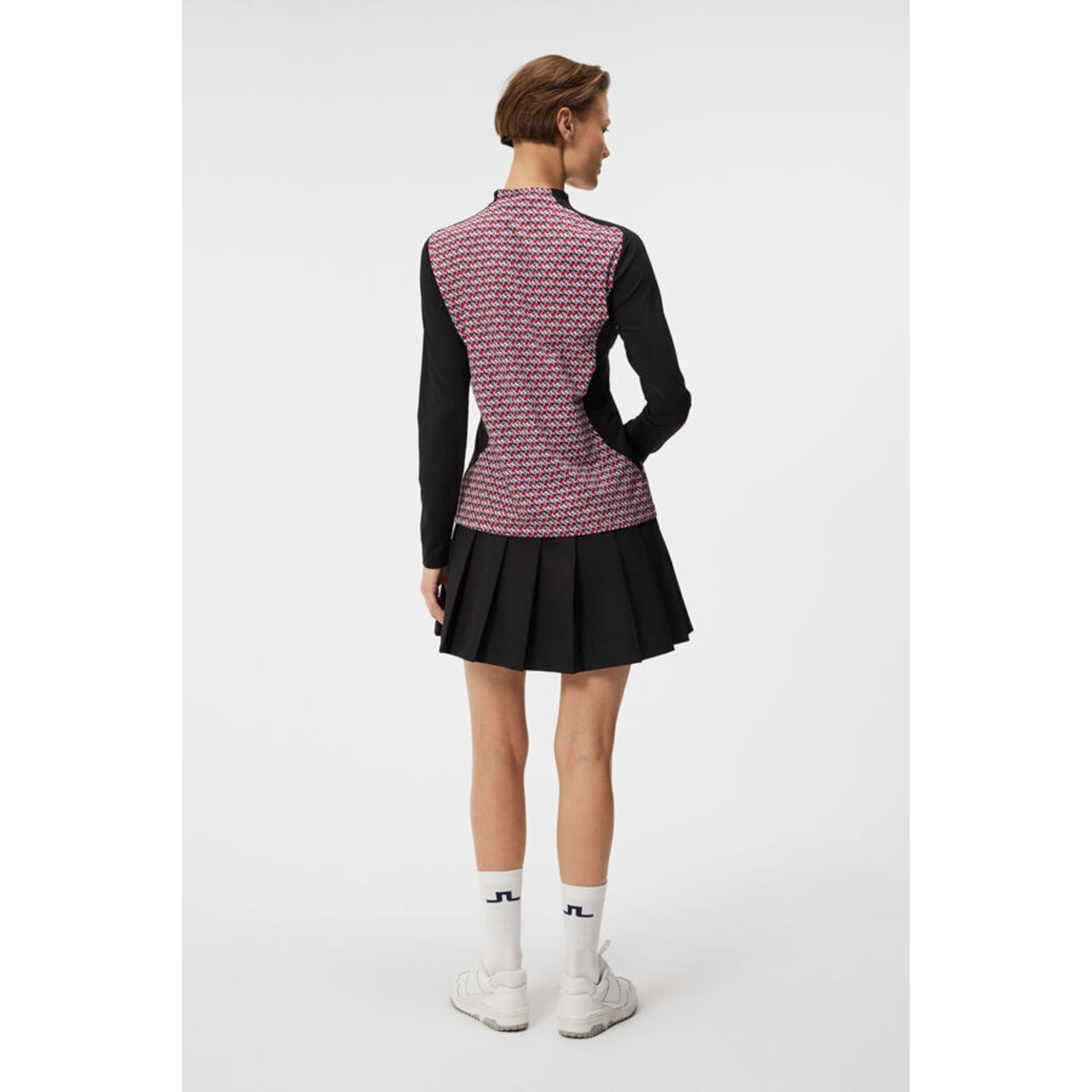 J. Lindeberg Marilyn Half Zip Mid Layer Femme Noir Femme