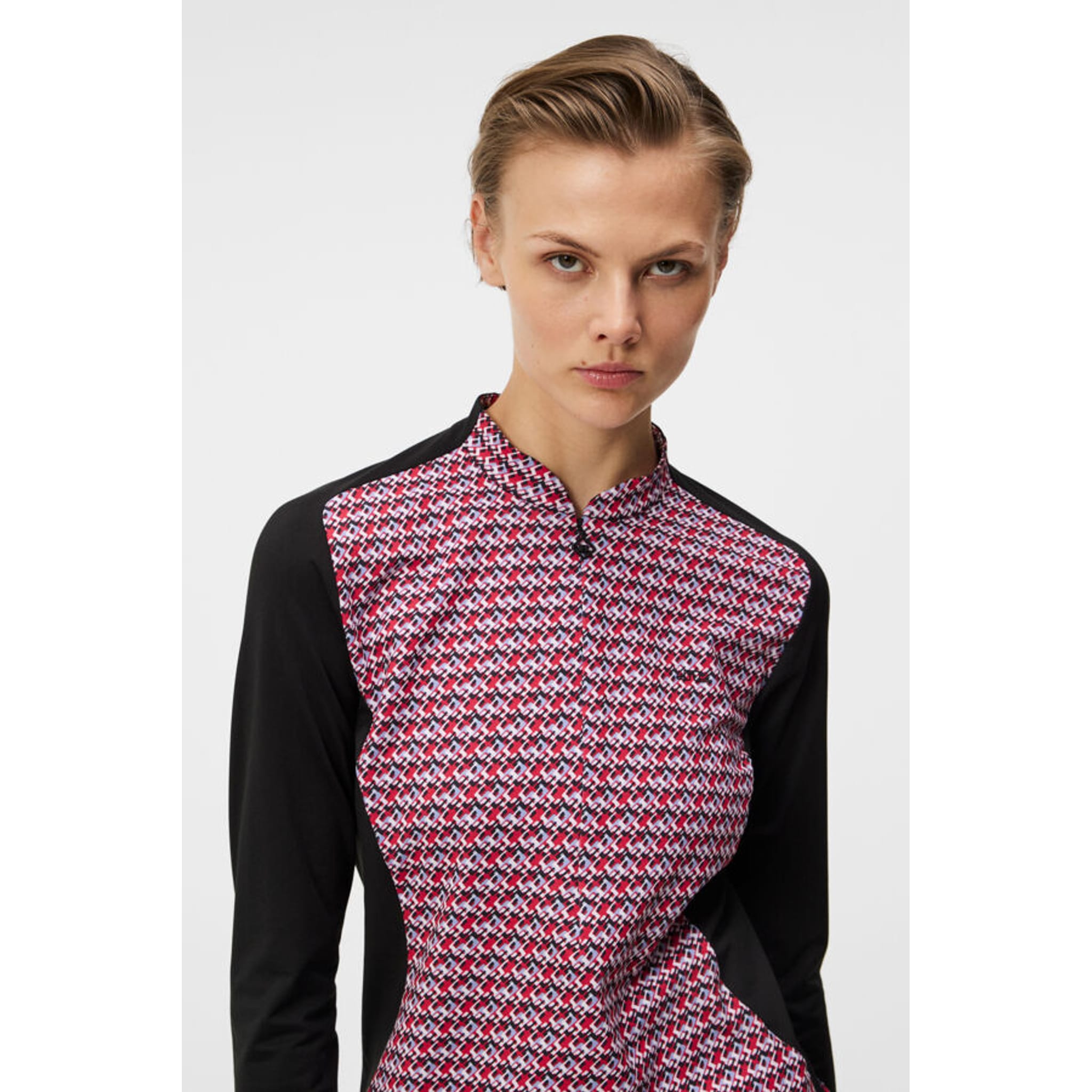 J. Lindeberg Marilyn Half Zip Mid Layer Femme Noir Femme