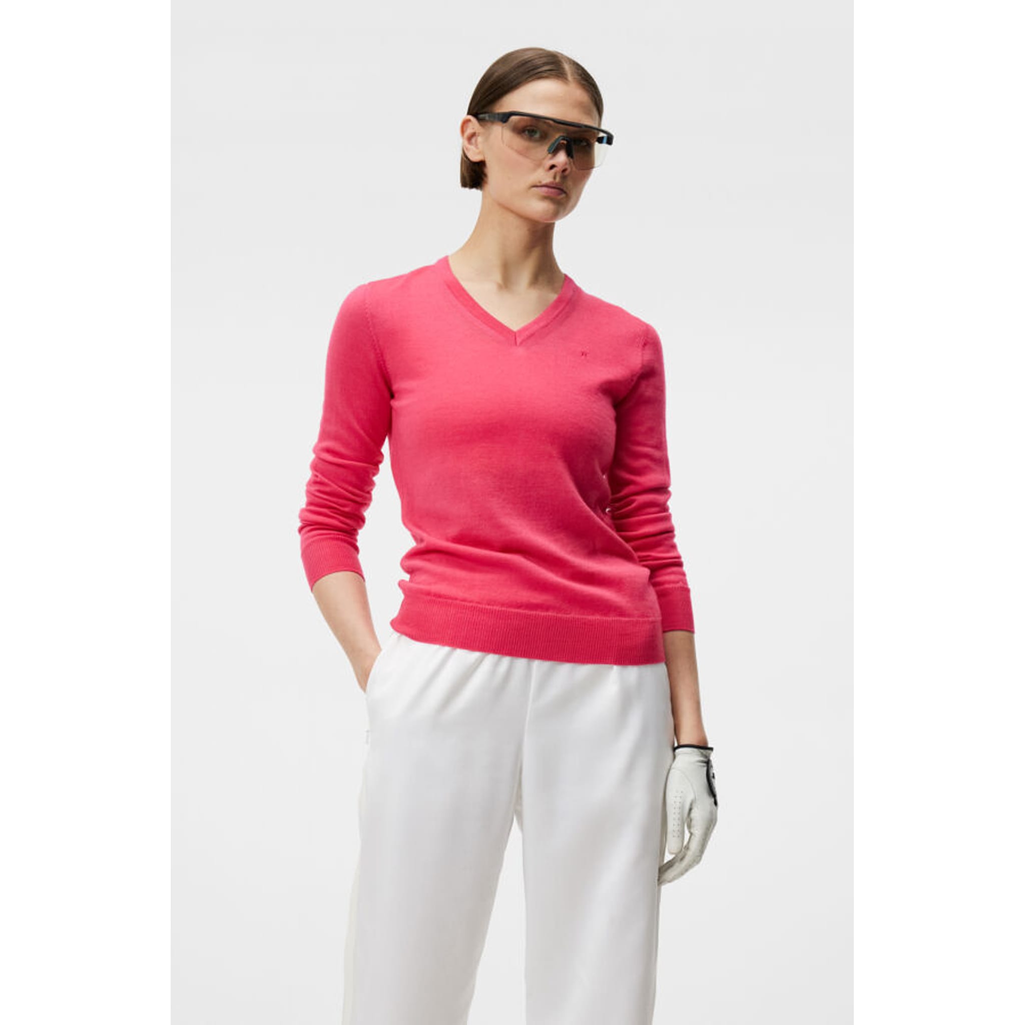 Pull tricoté J. Lindeberg Amaya Azalea Femme